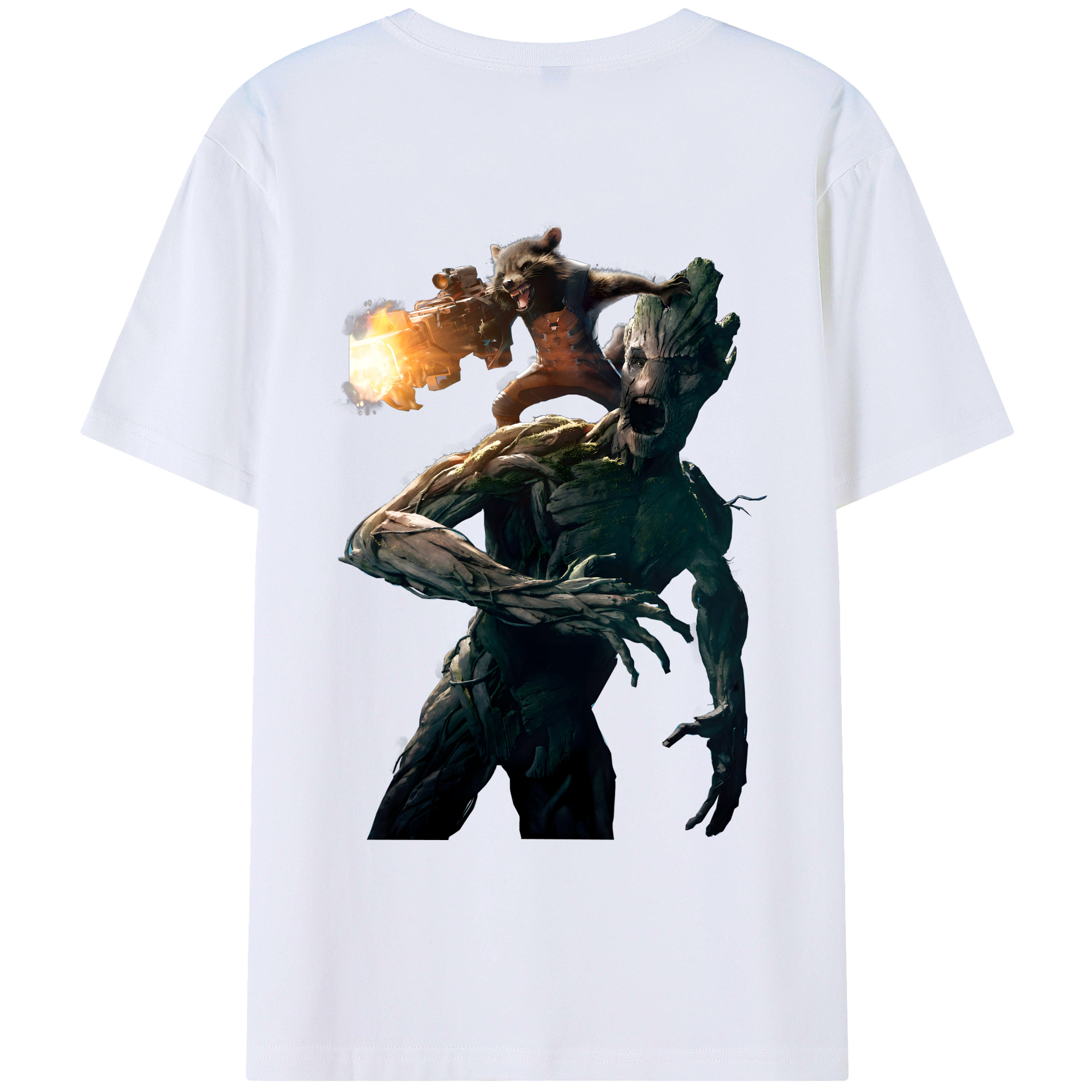 （画像用） アベンジャーズ The Avengers 綿100％ メンズ半袖Tシャツ（バックプリント） 通気性