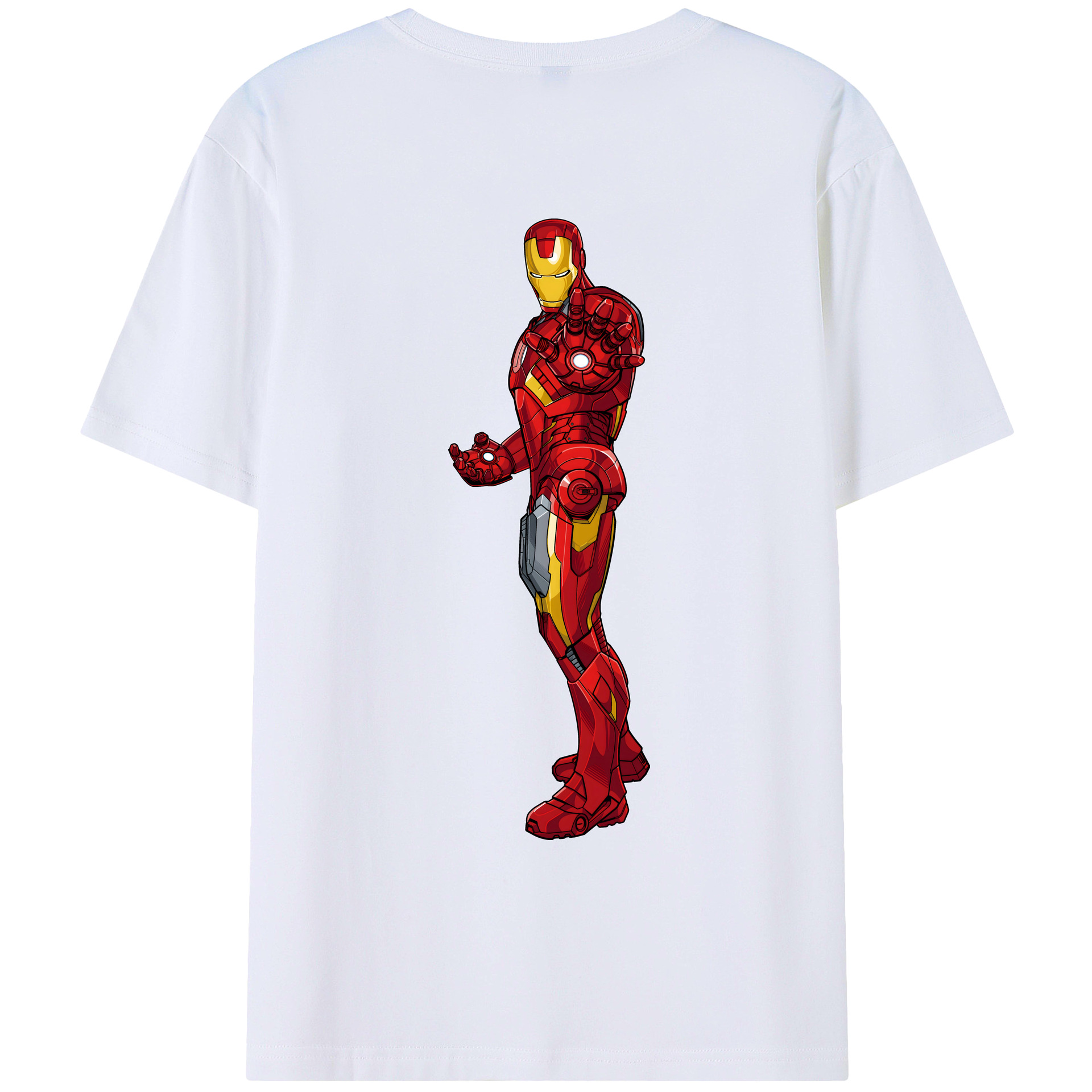 （画像用） アベンジャーズ The Avengers 綿100％ メンズ半袖Tシャツ（バックプリント） 通気性