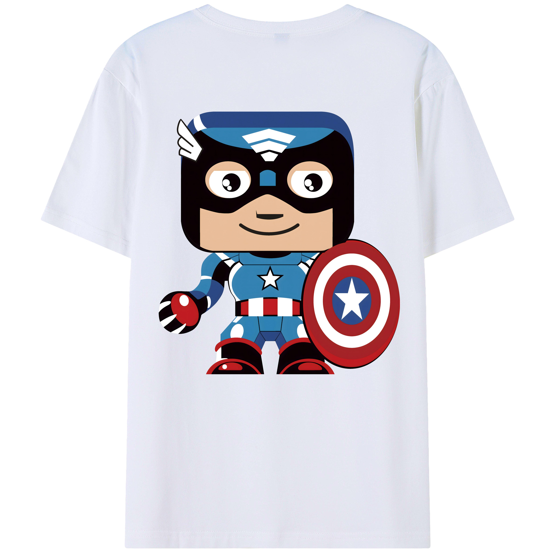 （画像用） アベンジャーズ The Avengers 綿100％ メンズ半袖Tシャツ（バックプリント） 通気性