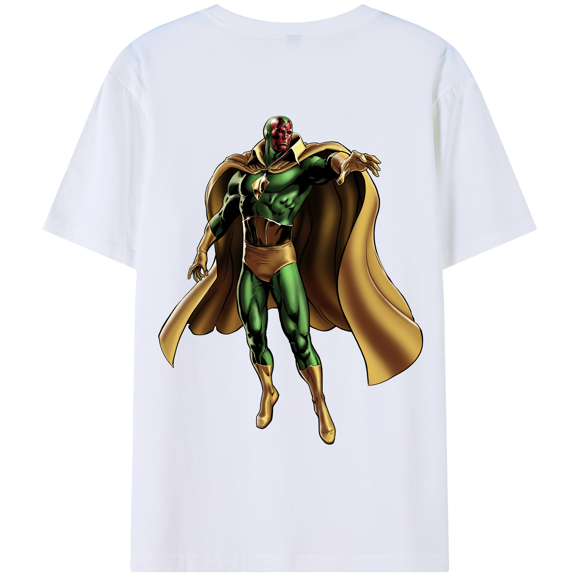 （画像用） アベンジャーズ The Avengers 綿100％ メンズ半袖Tシャツ（バックプリント） 通気性