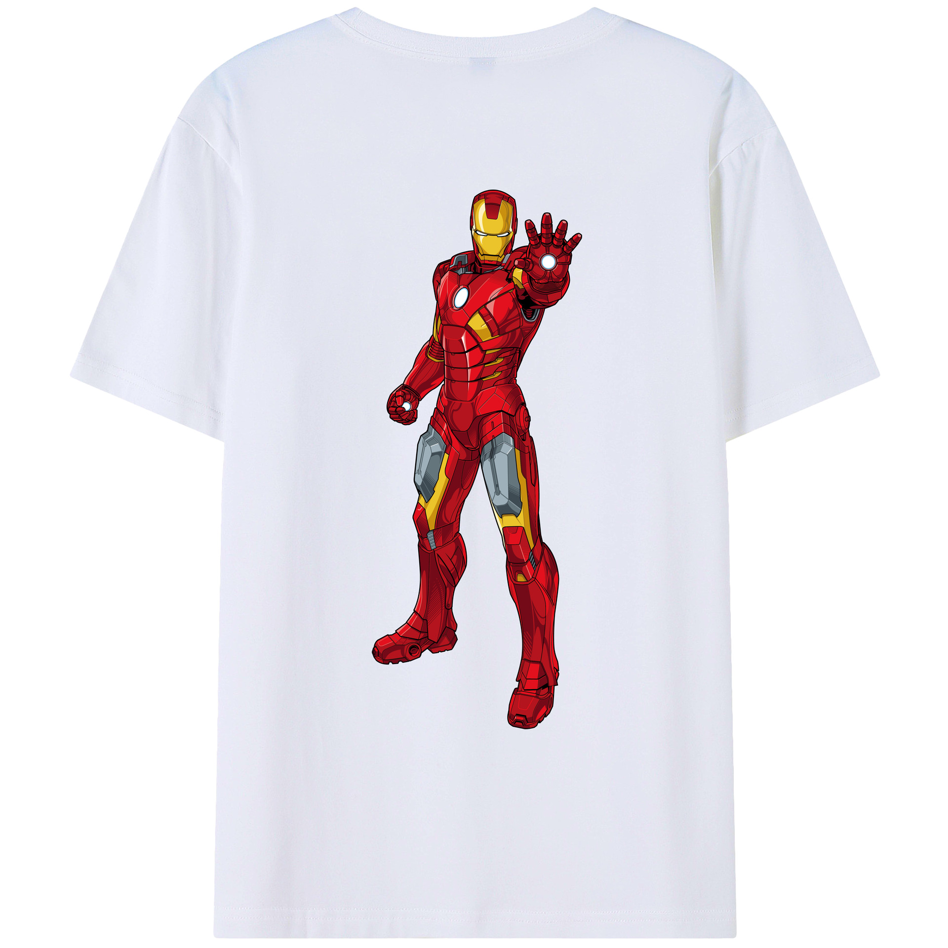（画像用） アベンジャーズ The Avengers 綿100％ メンズ半袖Tシャツ（バックプリント） 通気性