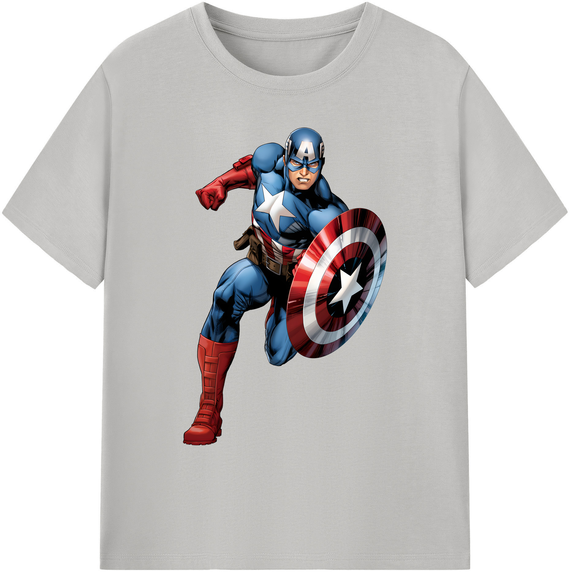 （画像用） アベンジャーズ The Avengers 綿100％ メンズ半袖Tシャツ｜肌触りやわらか＆通気性