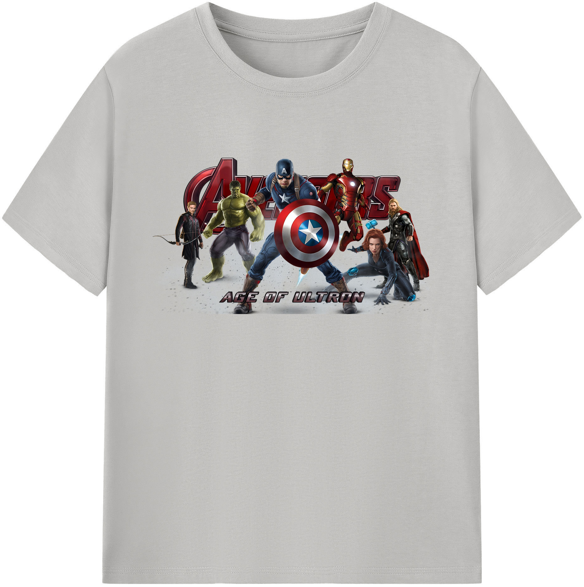 （画像用） アベンジャーズ The Avengers 綿100％ メンズ半袖Tシャツ｜肌触りやわらか＆通気性