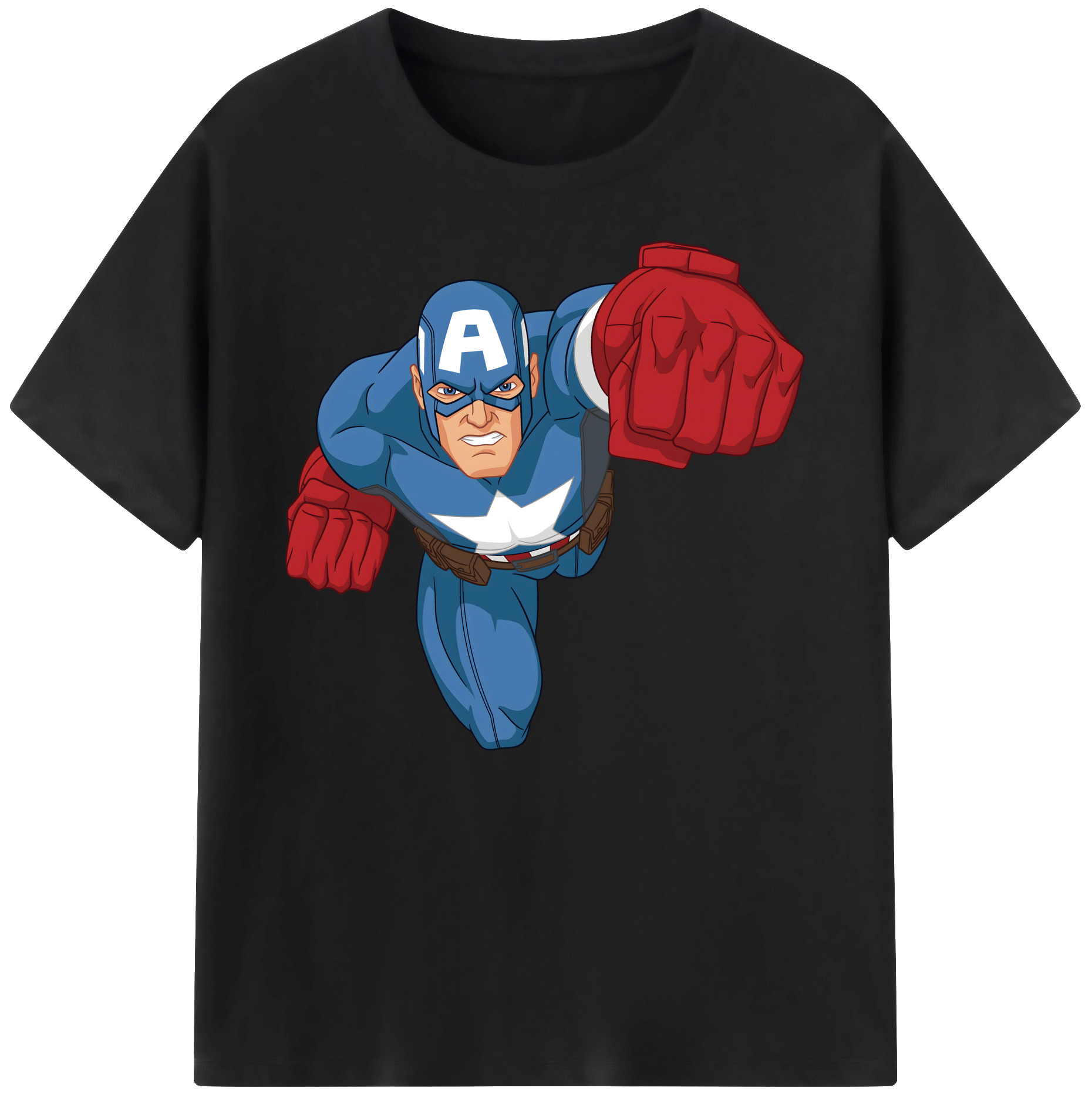 （画像用） アベンジャーズ The Avengers 綿100％ メンズ半袖Tシャツ｜肌触りやわらか＆通気性