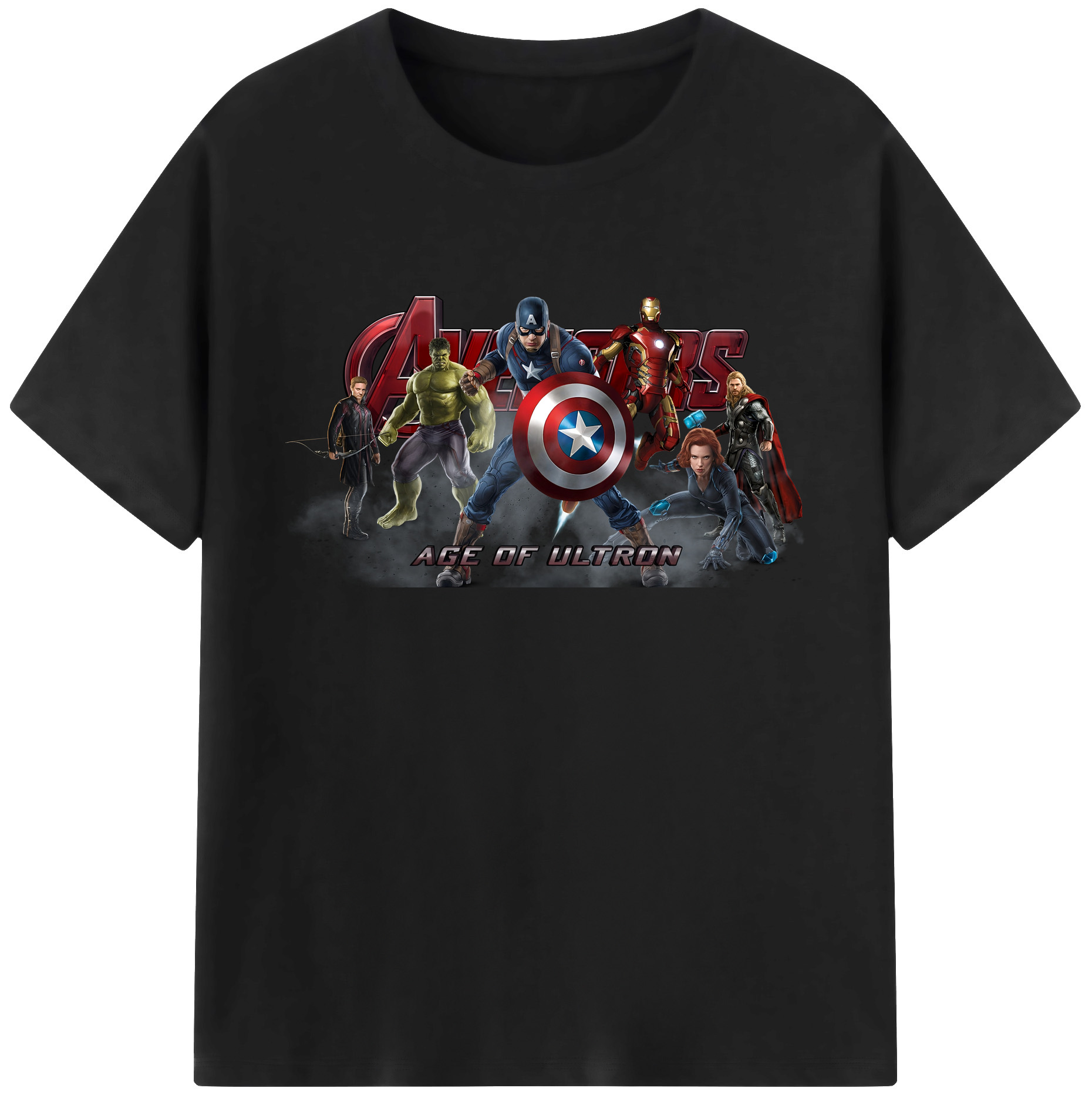 （画像用） アベンジャーズ The Avengers 綿100％ メンズ半袖Tシャツ｜肌触りやわらか＆通気性