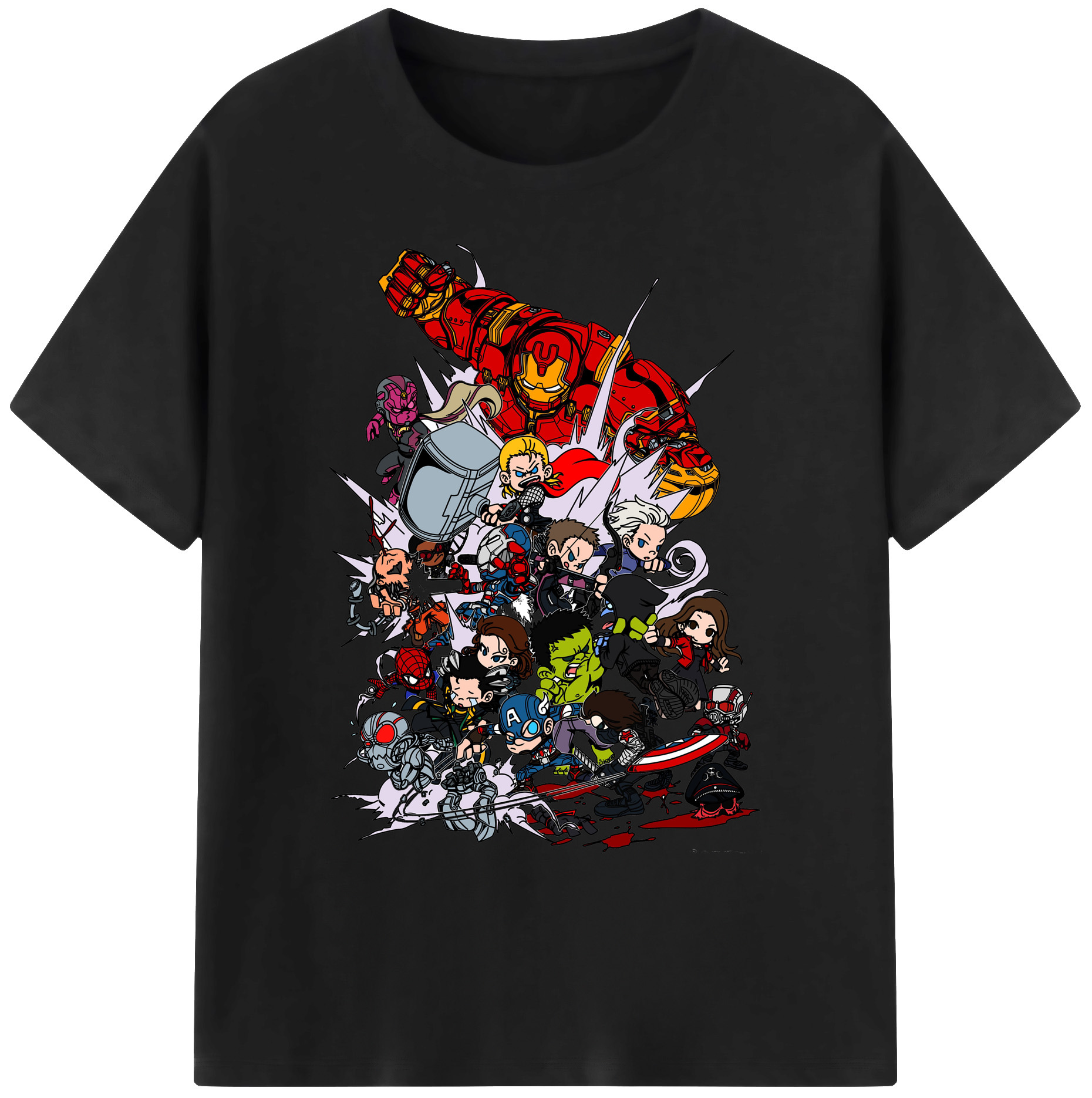 （画像用） アベンジャーズ The Avengers 綿100％ メンズ半袖Tシャツ｜肌触りやわらか＆通気性