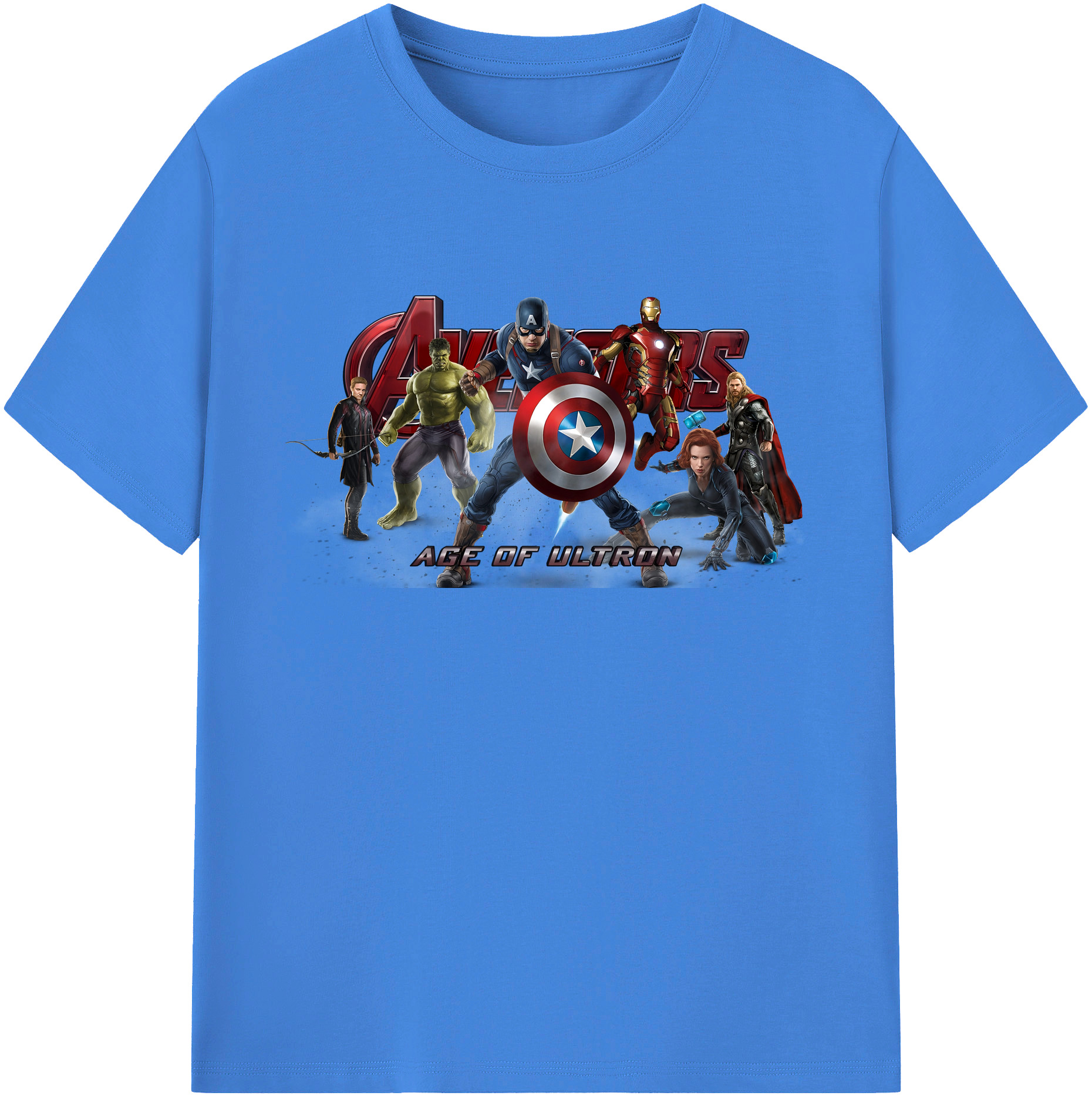 （画像用） アベンジャーズ The Avengers 綿100％ メンズ半袖Tシャツ｜肌触りやわらか＆通気性