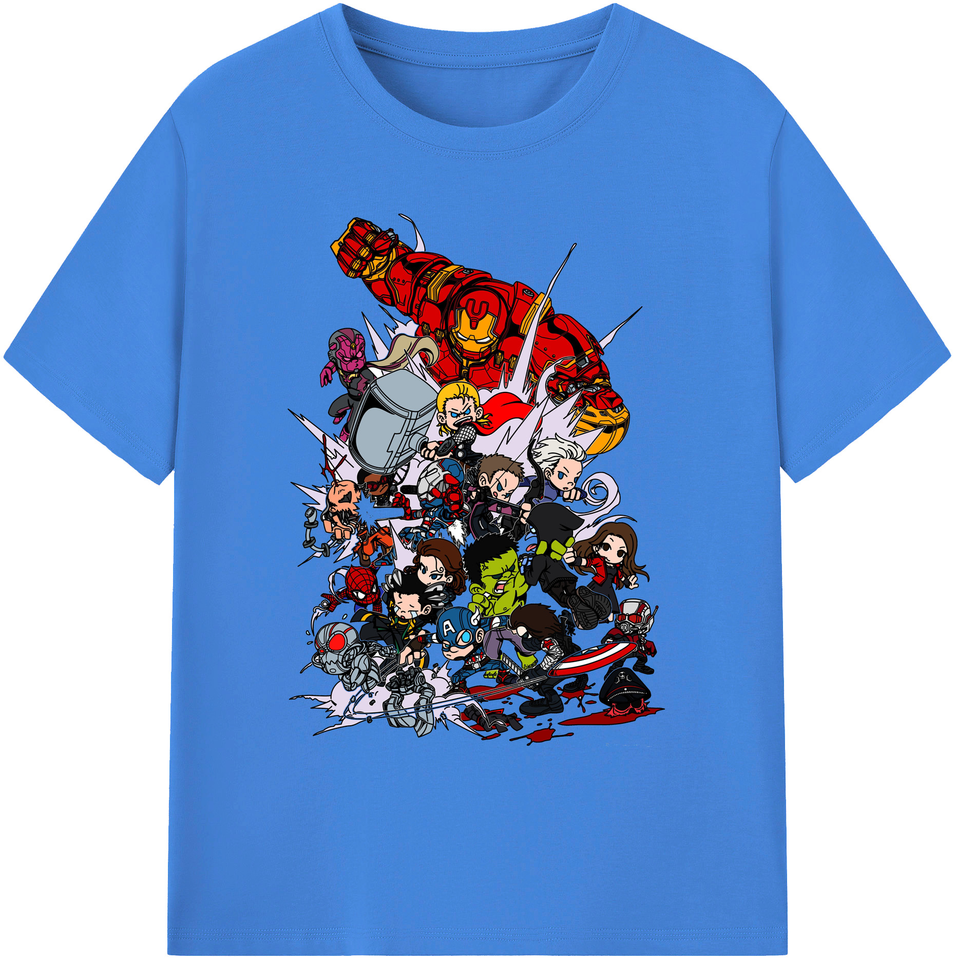 （画像用） アベンジャーズ The Avengers 綿100％ メンズ半袖Tシャツ｜肌触りやわらか＆通気性