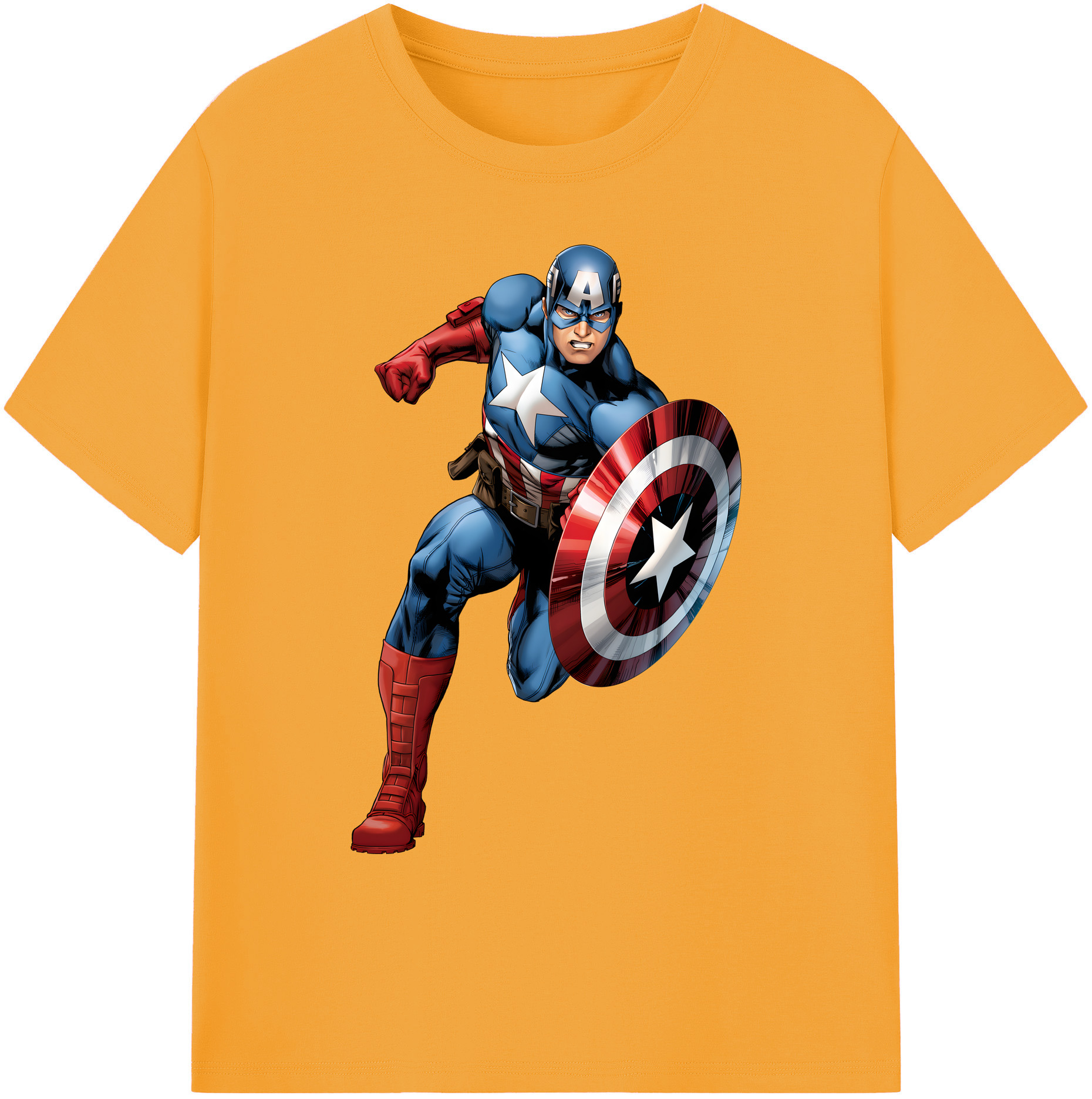 （画像用） アベンジャーズ The Avengers 綿100％ メンズ半袖Tシャツ｜肌触りやわらか＆通気性