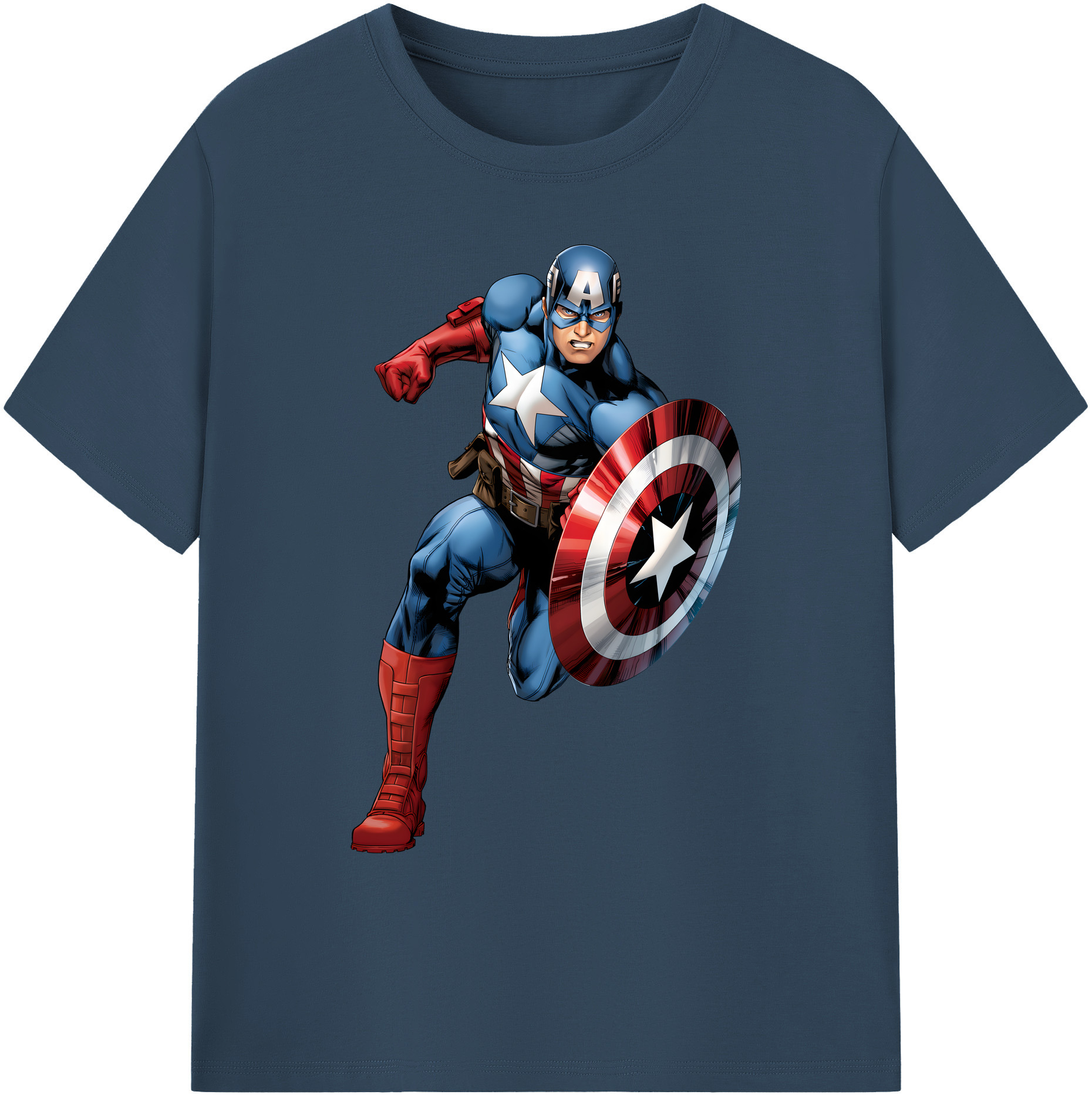 （画像用） アベンジャーズ The Avengers 綿100％ メンズ半袖Tシャツ｜肌触りやわらか＆通気性