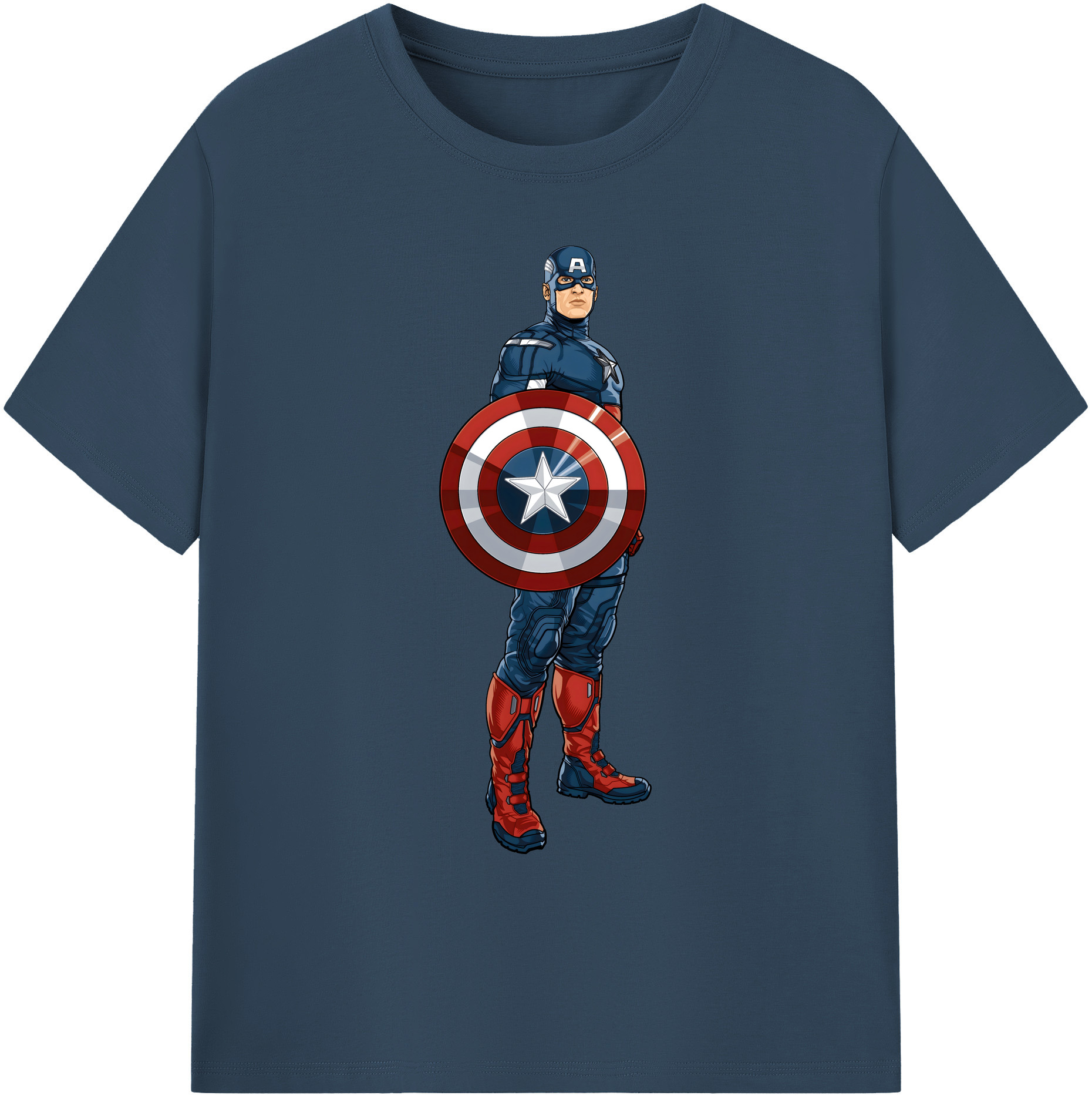 （画像用） アベンジャーズ The Avengers 綿100％ メンズ半袖Tシャツ｜肌触りやわらか＆通気性