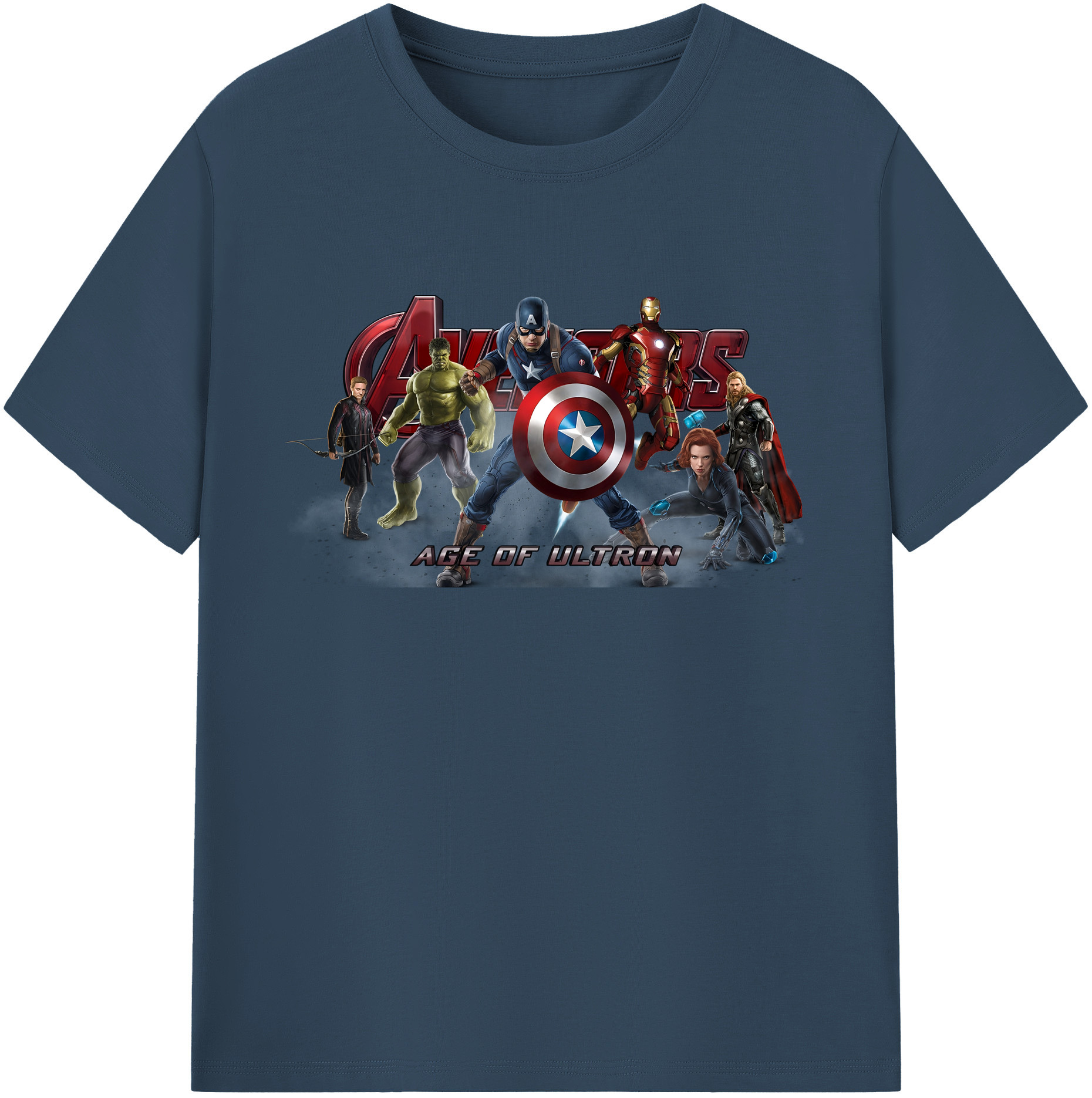 （画像用） アベンジャーズ The Avengers 綿100％ メンズ半袖Tシャツ｜肌触りやわらか＆通気性