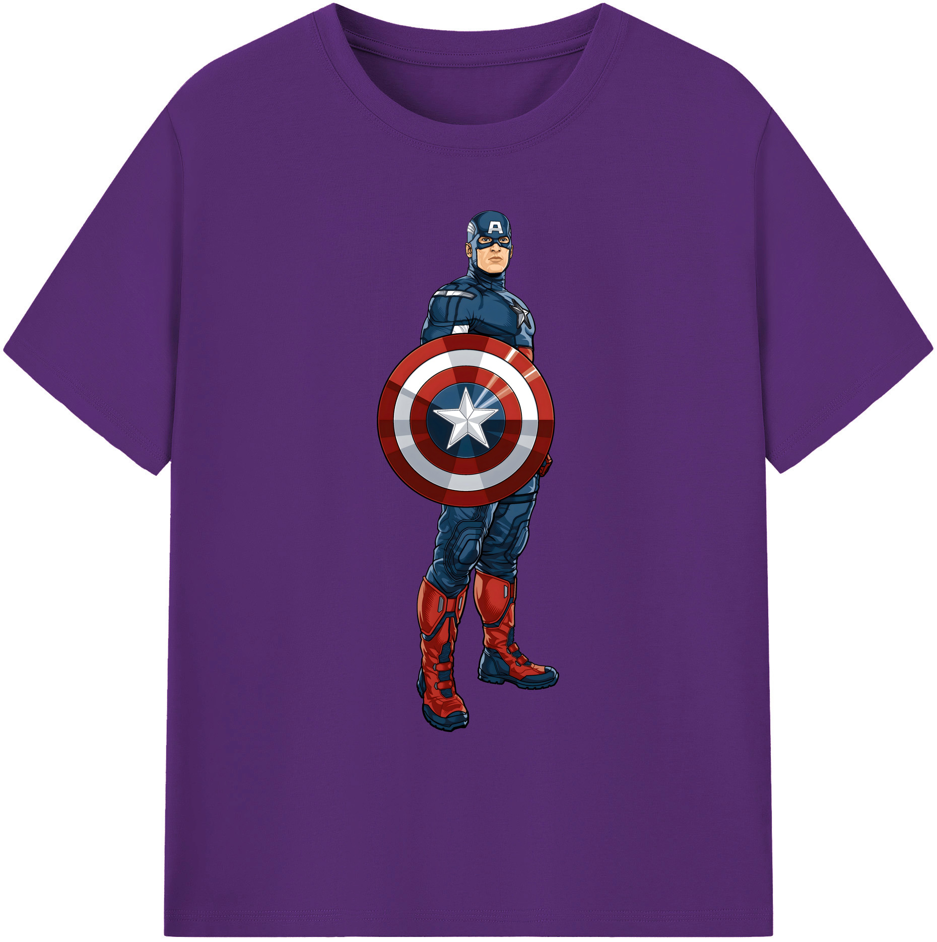 （画像用） アベンジャーズ The Avengers 綿100％ メンズ半袖Tシャツ｜肌触りやわらか＆通気性