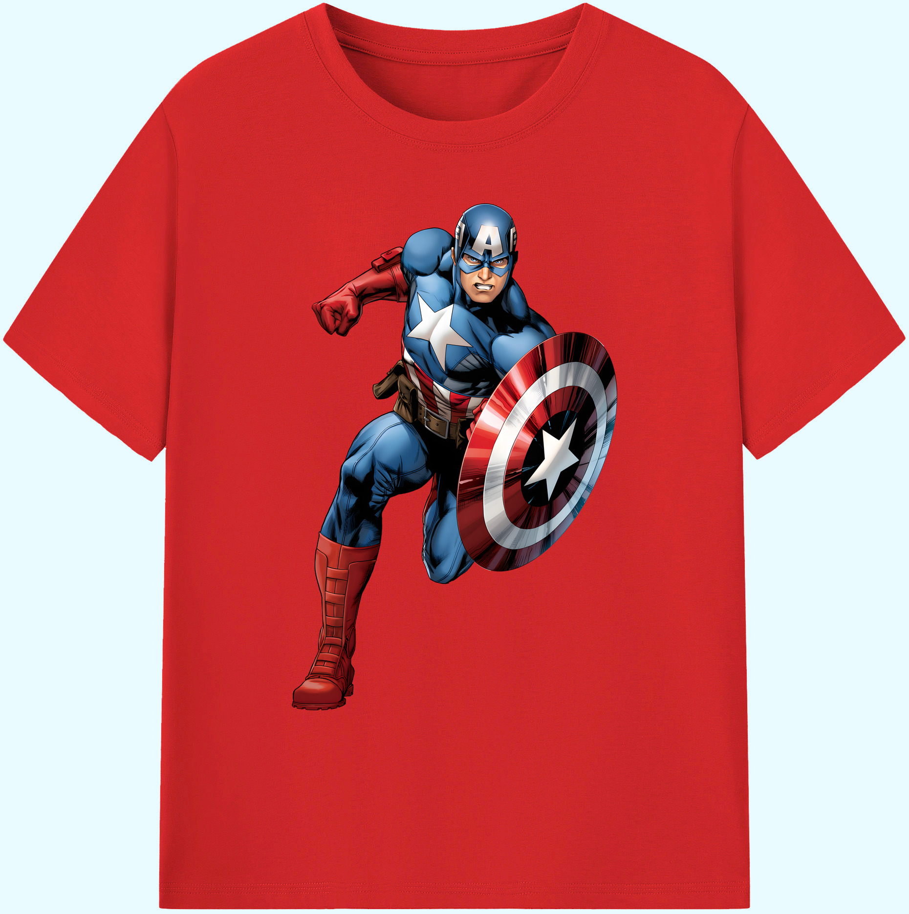 （画像用） アベンジャーズ The Avengers 綿100％ メンズ半袖Tシャツ｜肌触りやわらか＆通気性