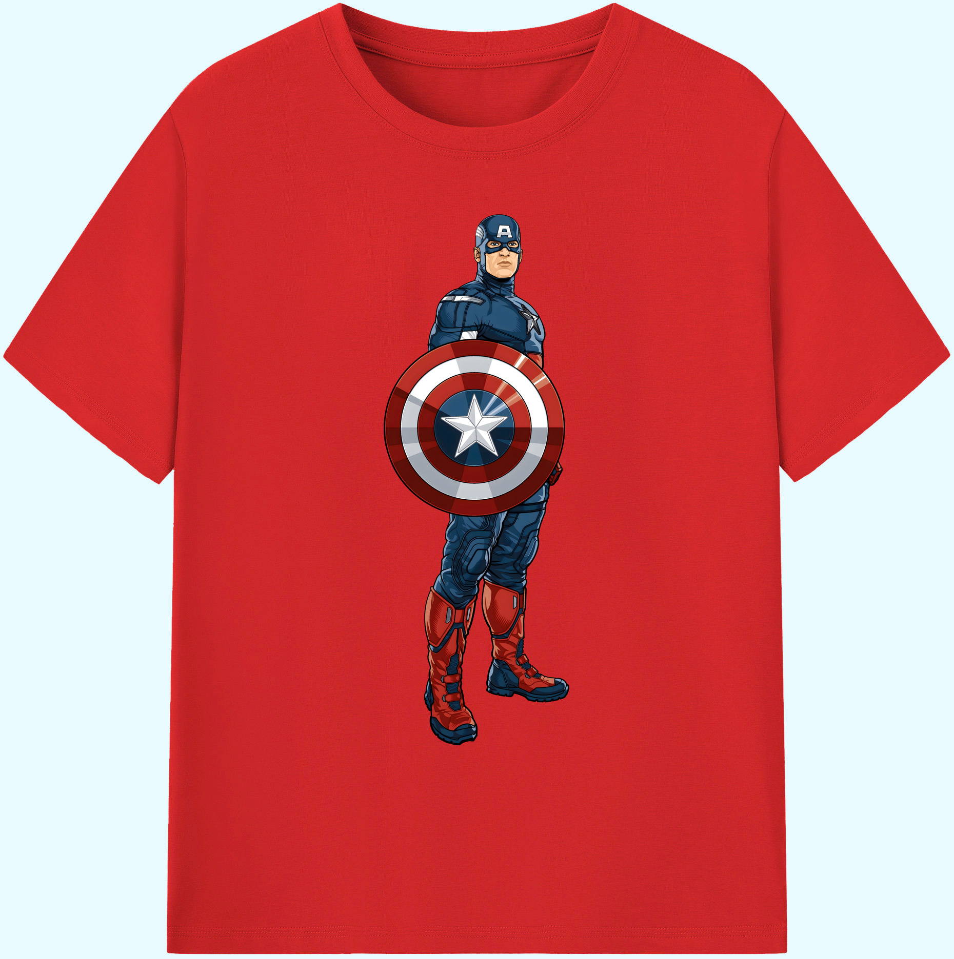 （画像用） アベンジャーズ The Avengers 綿100％ メンズ半袖Tシャツ｜肌触りやわらか＆通気性