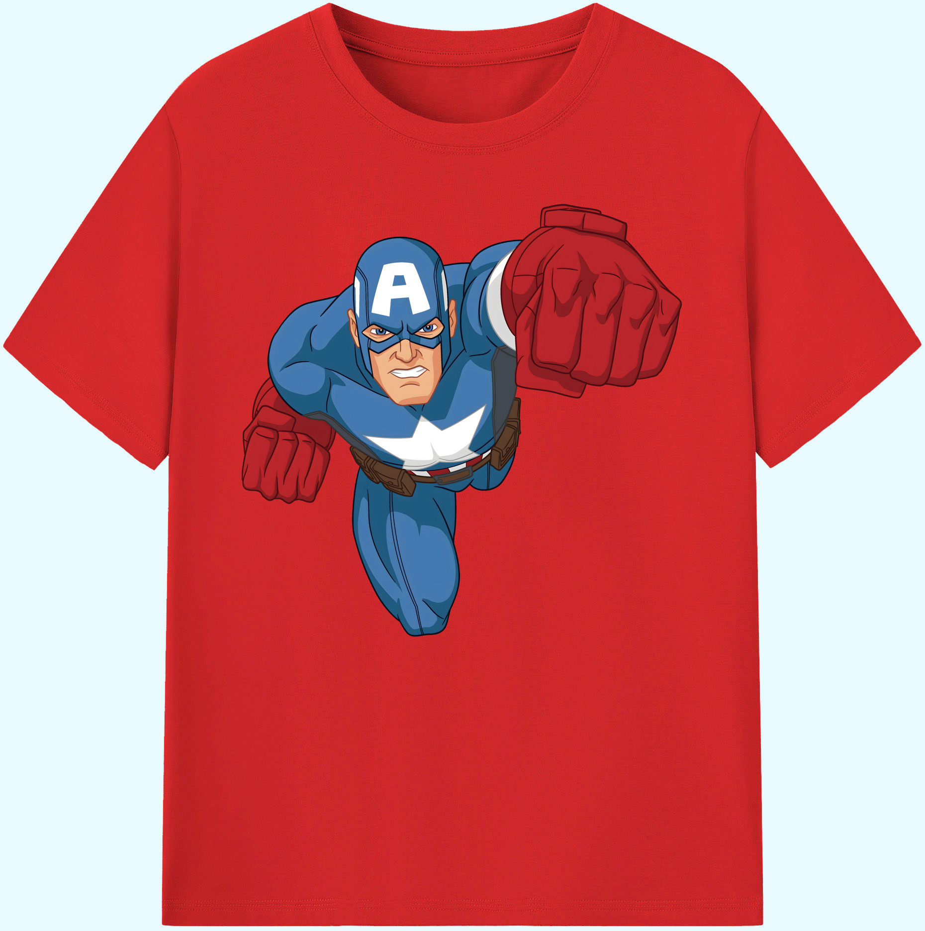 （画像用） アベンジャーズ The Avengers 綿100％ メンズ半袖Tシャツ｜肌触りやわらか＆通気性