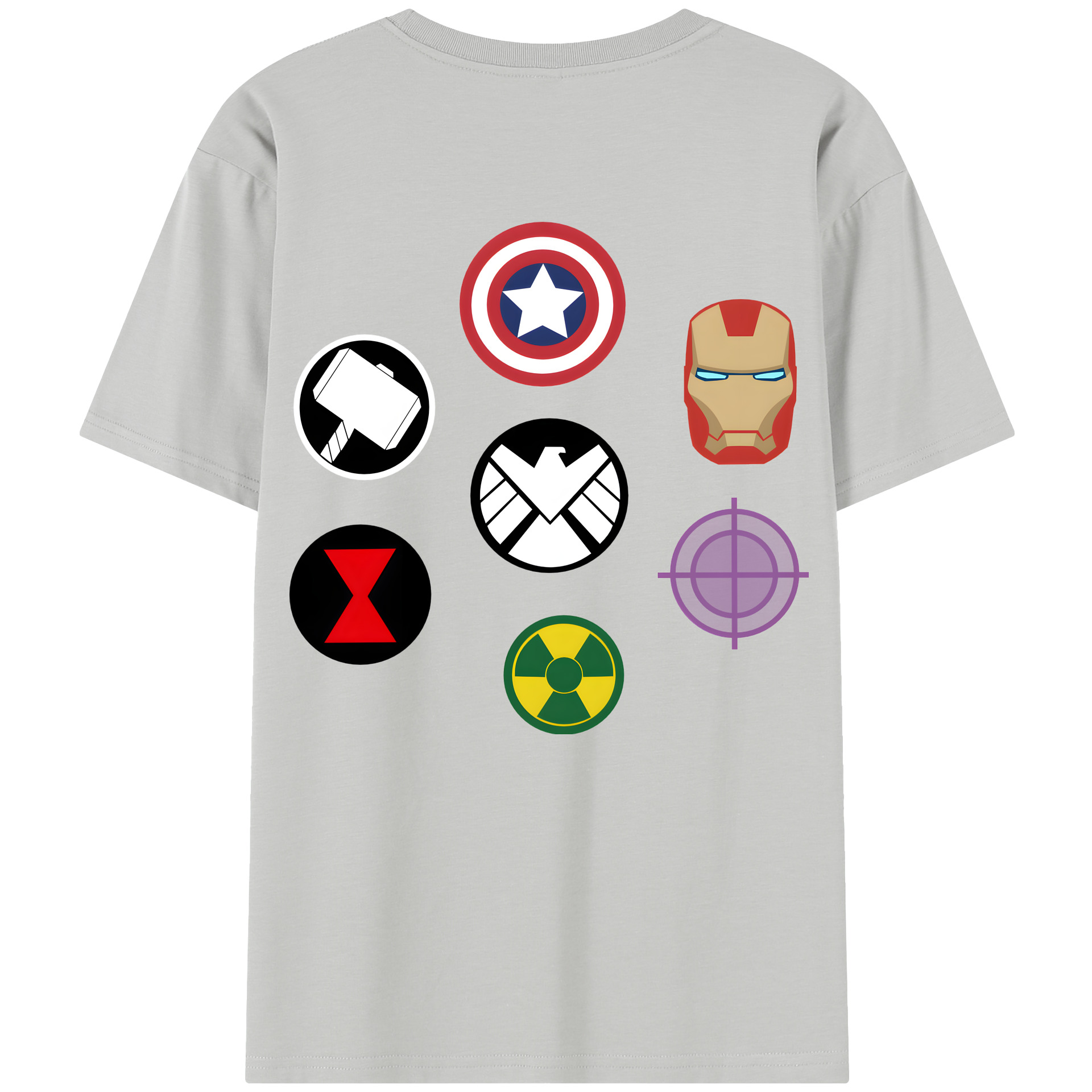 （画像用） アベンジャーズ The Avengers レディース半袖Tシャツ(バックプリント)