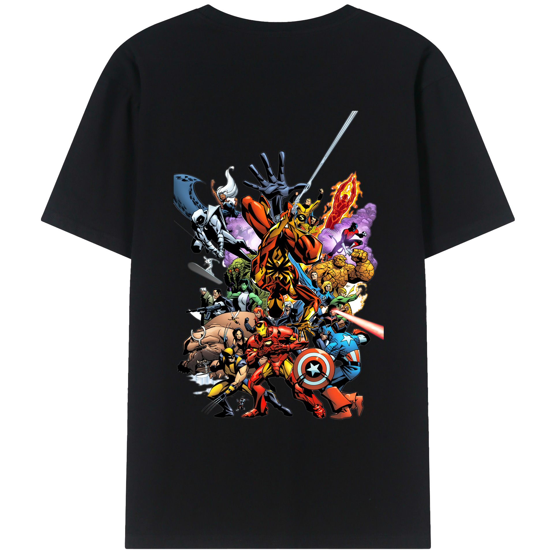 （画像用） アベンジャーズ The Avengers レディース半袖Tシャツ(バックプリント)