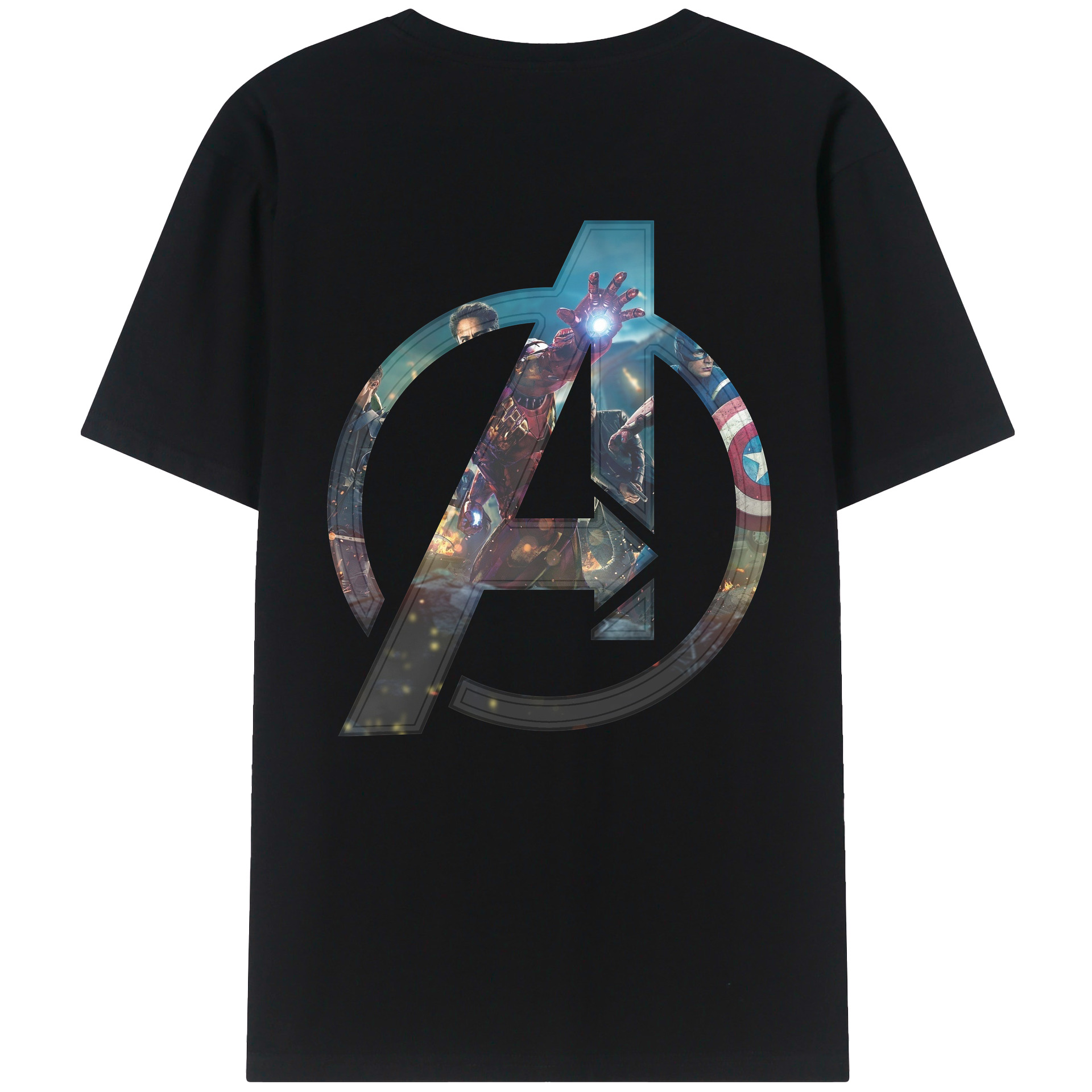 （画像用） アベンジャーズ The Avengers レディース半袖Tシャツ(バックプリント)