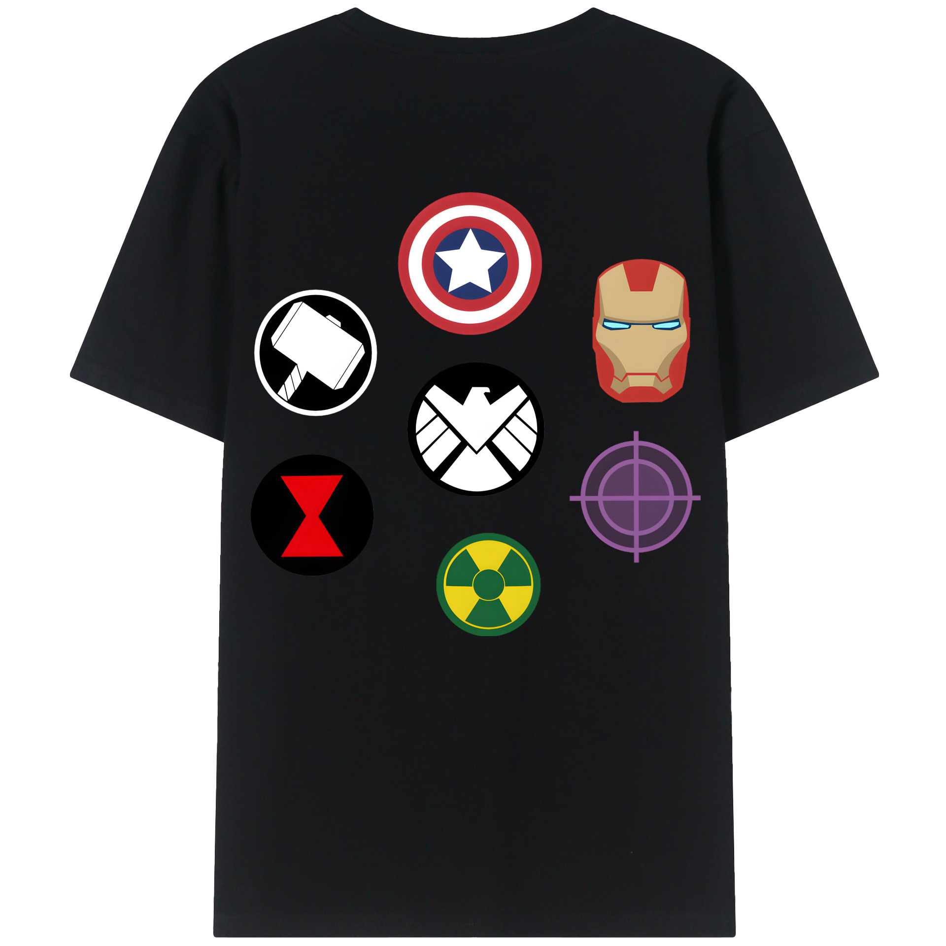 （画像用） アベンジャーズ The Avengers レディース半袖Tシャツ(バックプリント)