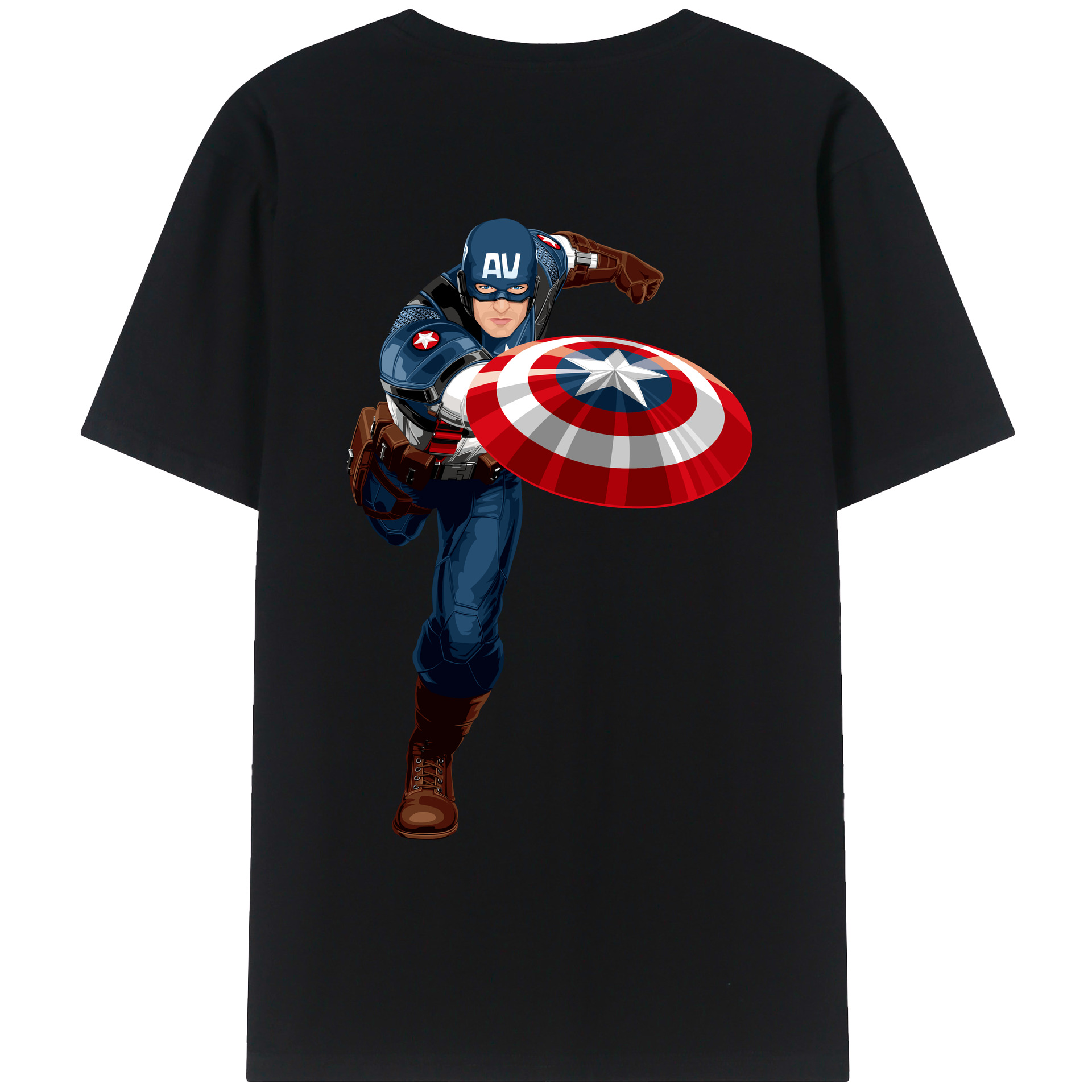 （画像用） アベンジャーズ The Avengers レディース半袖Tシャツ(バックプリント)