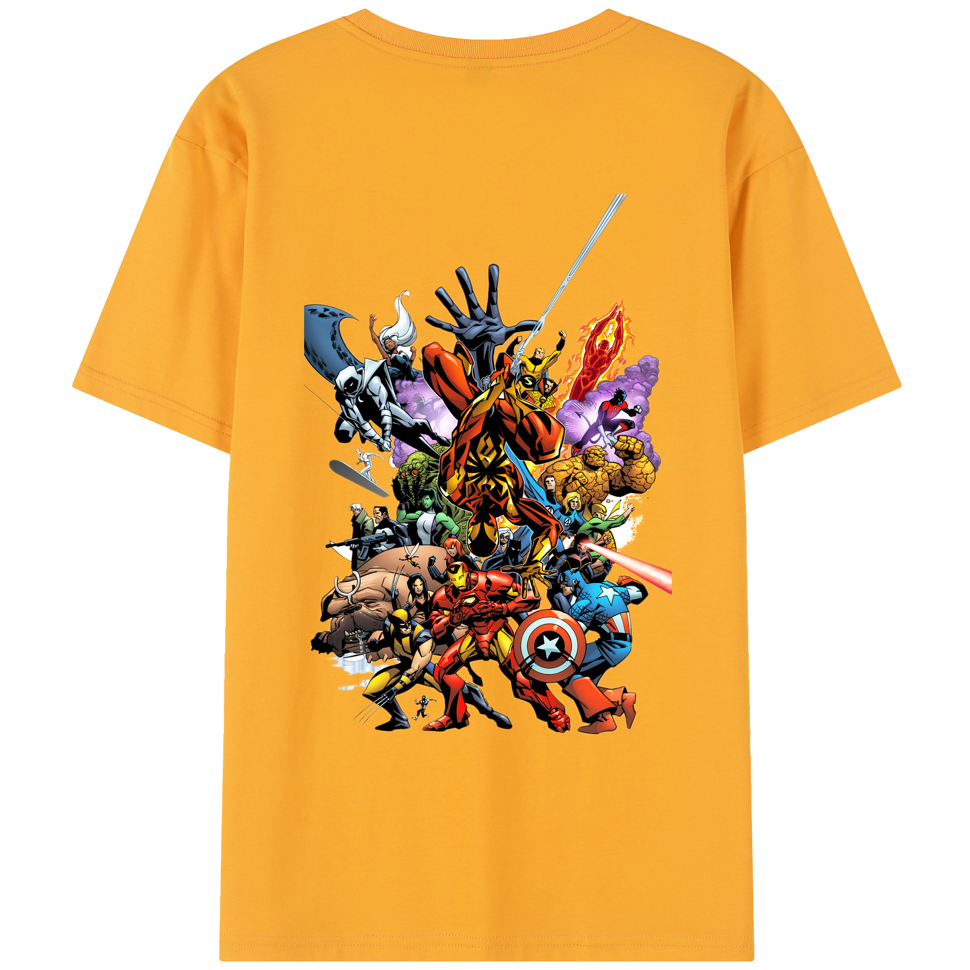 （画像用） アベンジャーズ The Avengers レディース半袖Tシャツ(バックプリント)