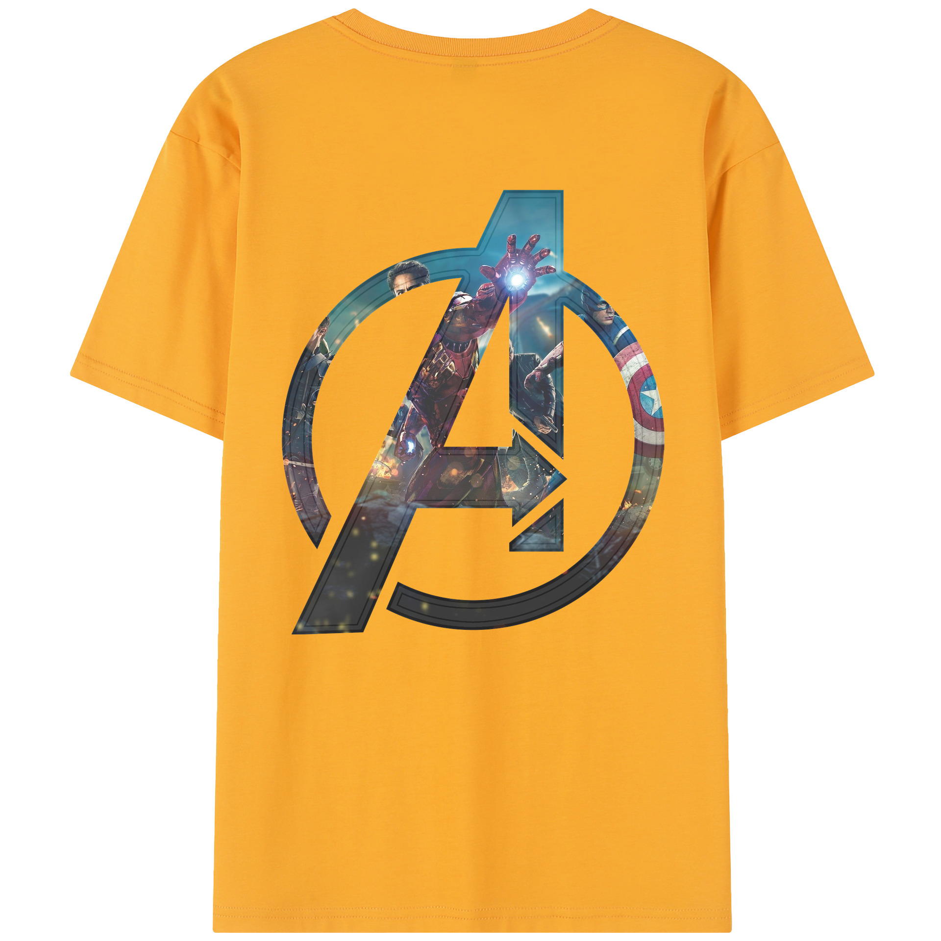 （画像用） アベンジャーズ The Avengers レディース半袖Tシャツ(バックプリント)