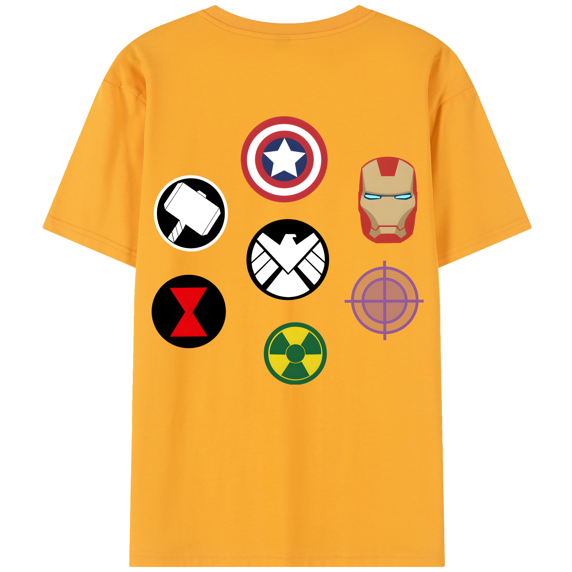 （画像用） アベンジャーズ The Avengers レディース半袖Tシャツ(バックプリント)