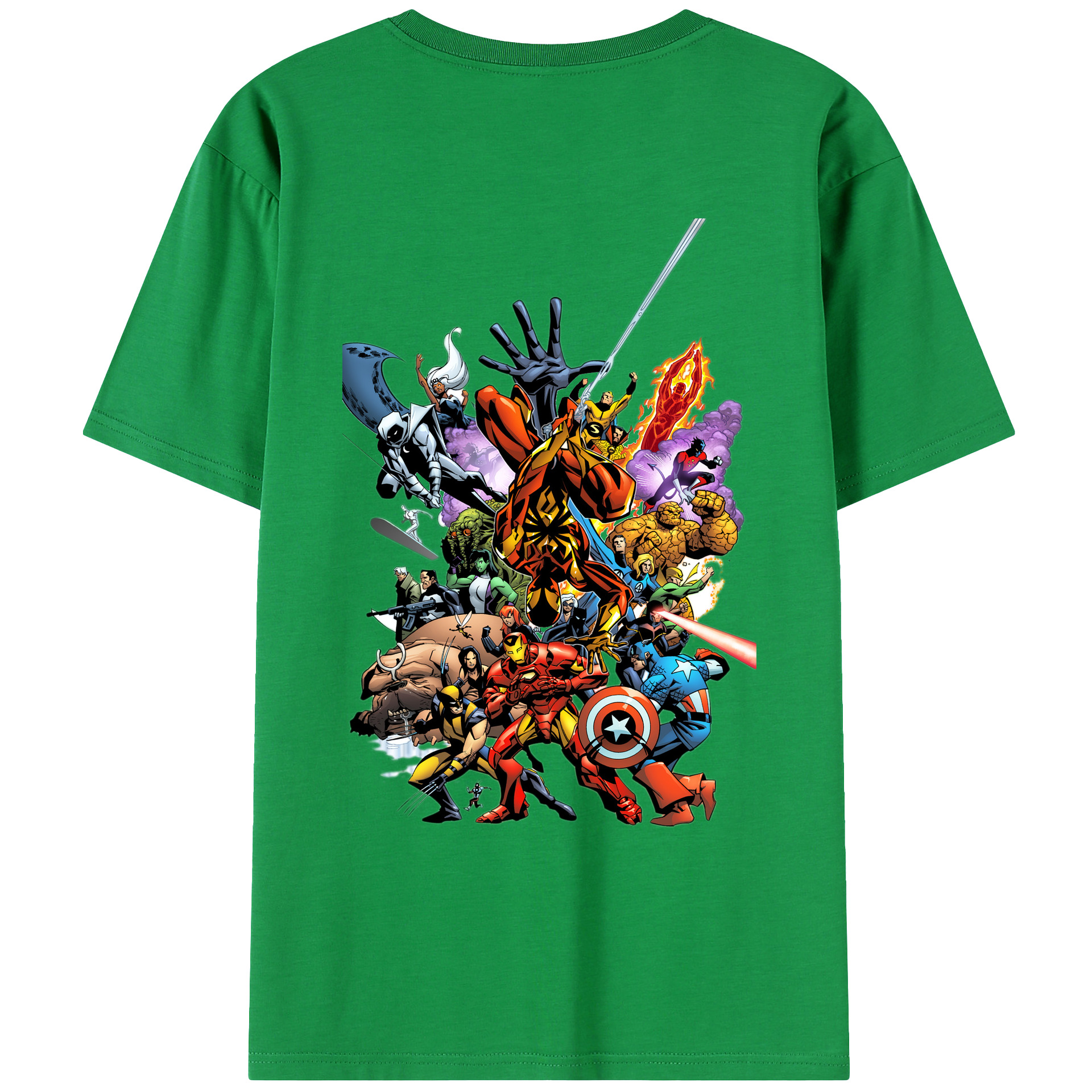 （画像用） アベンジャーズ The Avengers レディース半袖Tシャツ(バックプリント)
