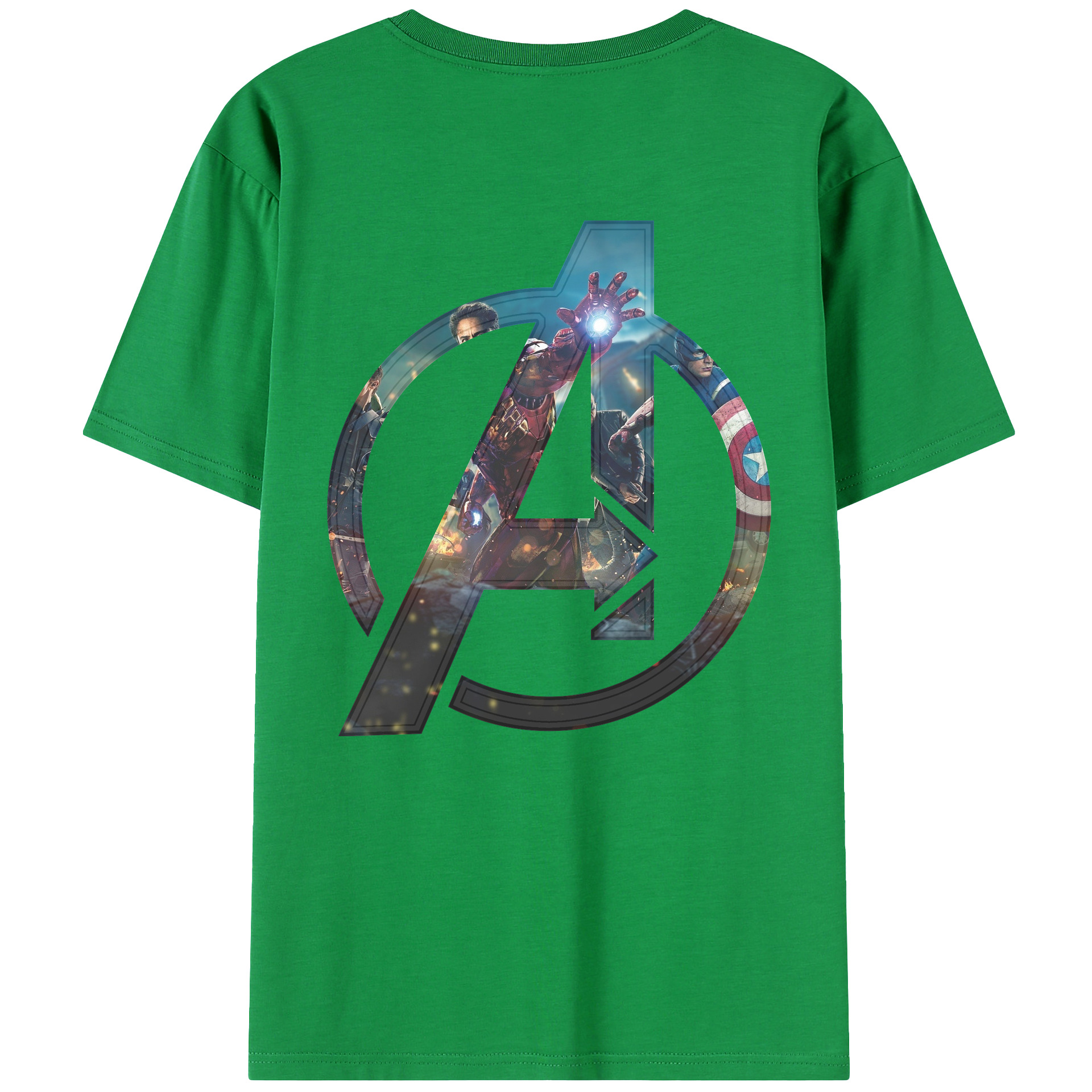 （画像用） アベンジャーズ The Avengers レディース半袖Tシャツ(バックプリント)