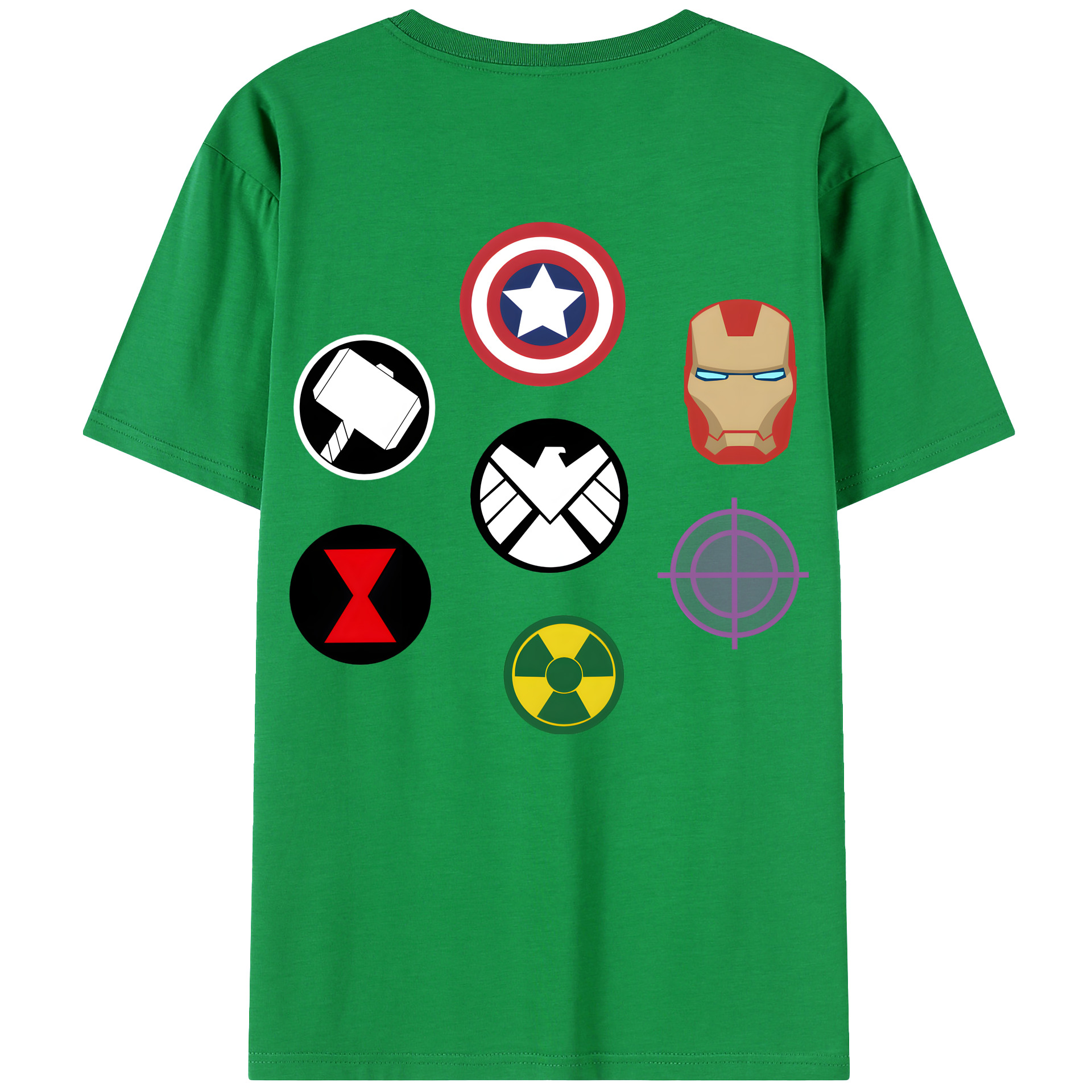 （画像用） アベンジャーズ The Avengers レディース半袖Tシャツ(バックプリント)