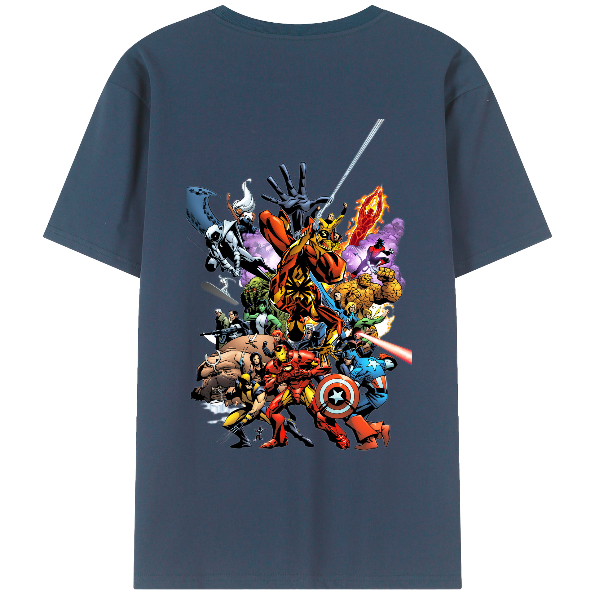 （画像用） アベンジャーズ The Avengers レディース半袖Tシャツ(バックプリント)