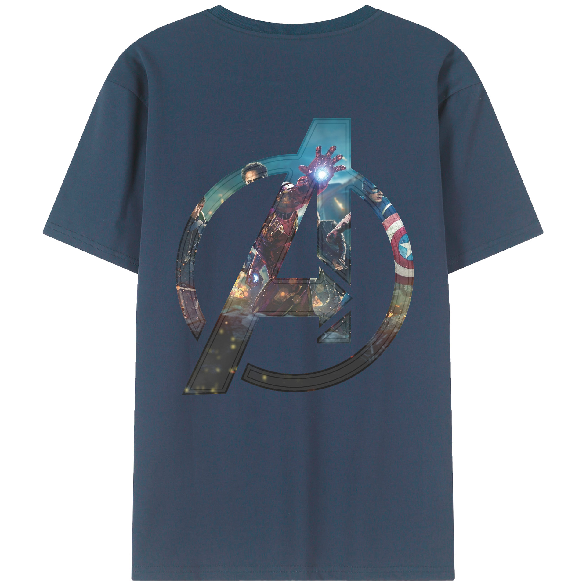 （画像用） アベンジャーズ The Avengers レディース半袖Tシャツ(バックプリント)