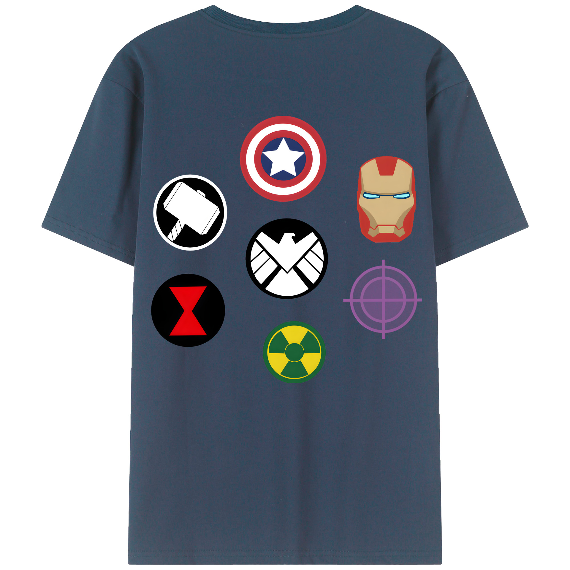 （画像用） アベンジャーズ The Avengers レディース半袖Tシャツ(バックプリント)