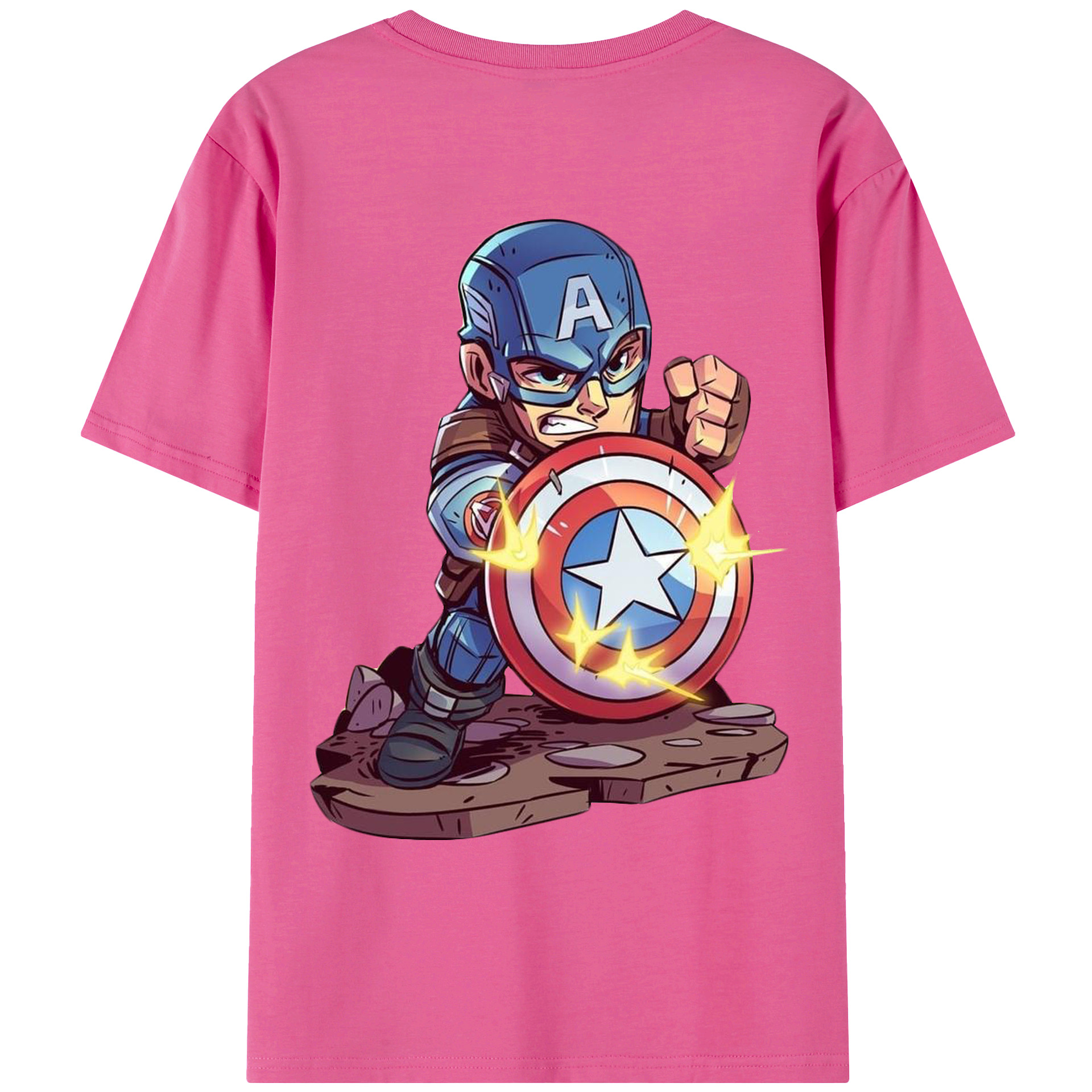 （画像用） アベンジャーズ The Avengers レディース半袖Tシャツ(バックプリント)