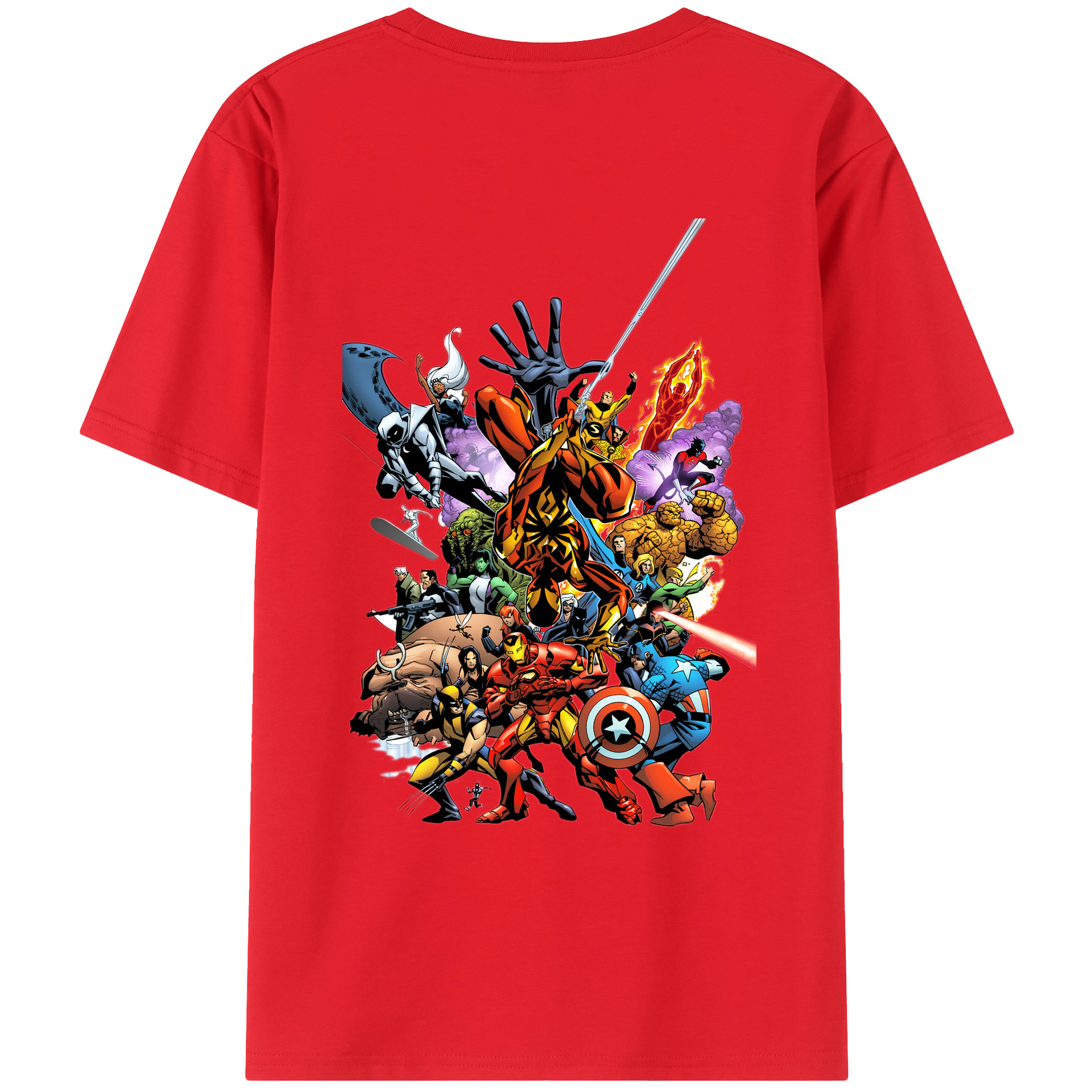 （画像用） アベンジャーズ The Avengers レディース半袖Tシャツ(バックプリント)