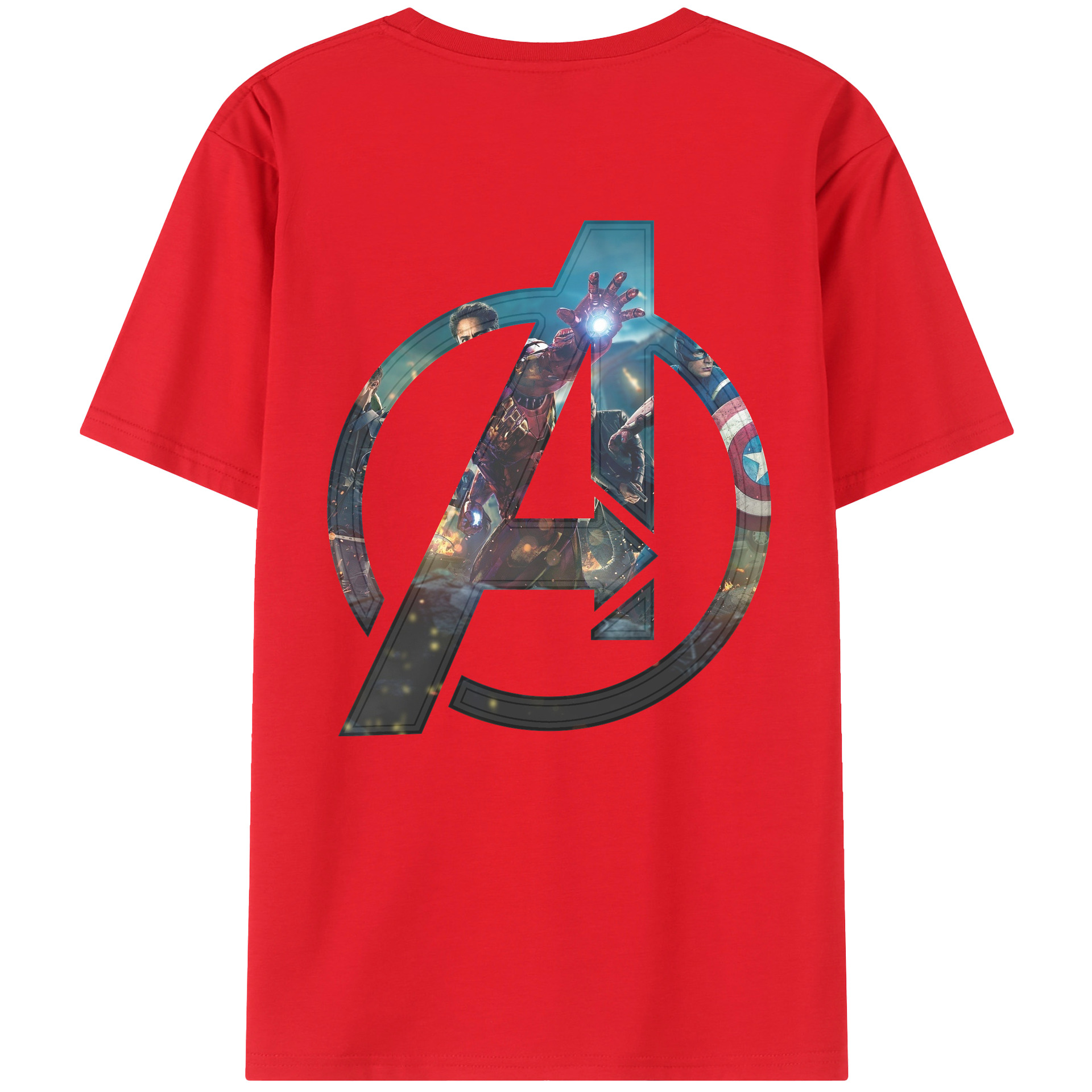 （画像用） アベンジャーズ The Avengers レディース半袖Tシャツ(バックプリント)