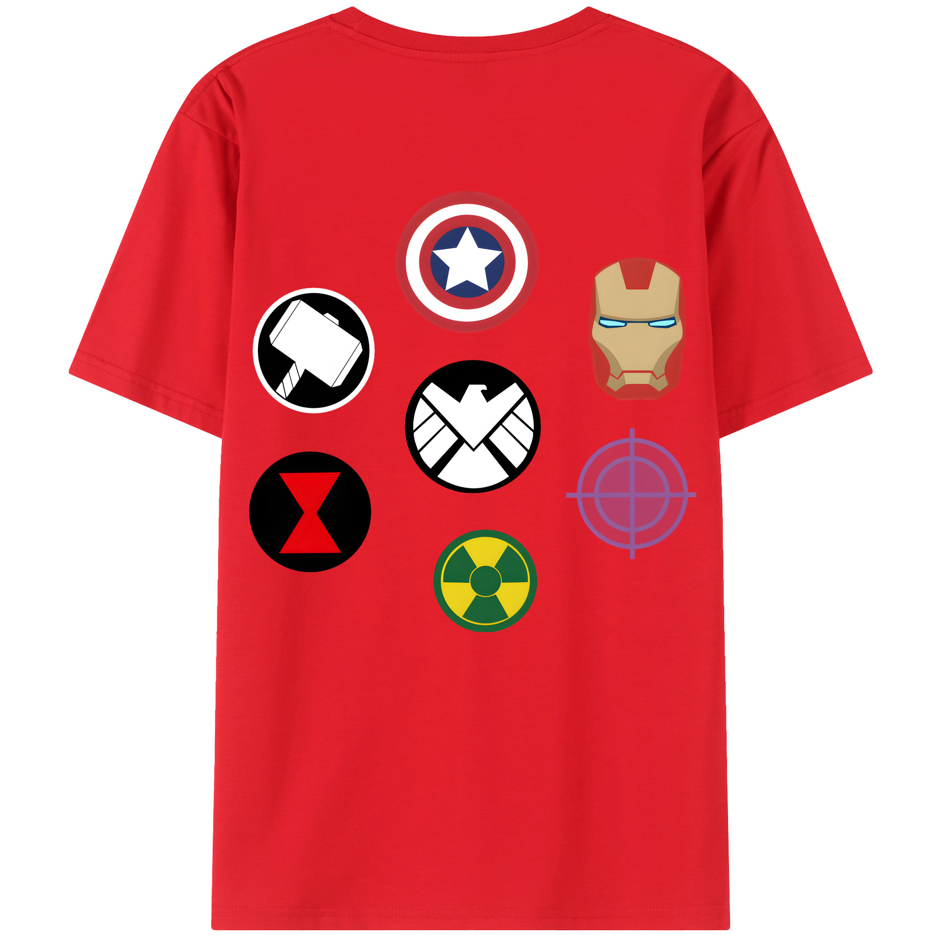 （画像用） アベンジャーズ The Avengers レディース半袖Tシャツ(バックプリント)