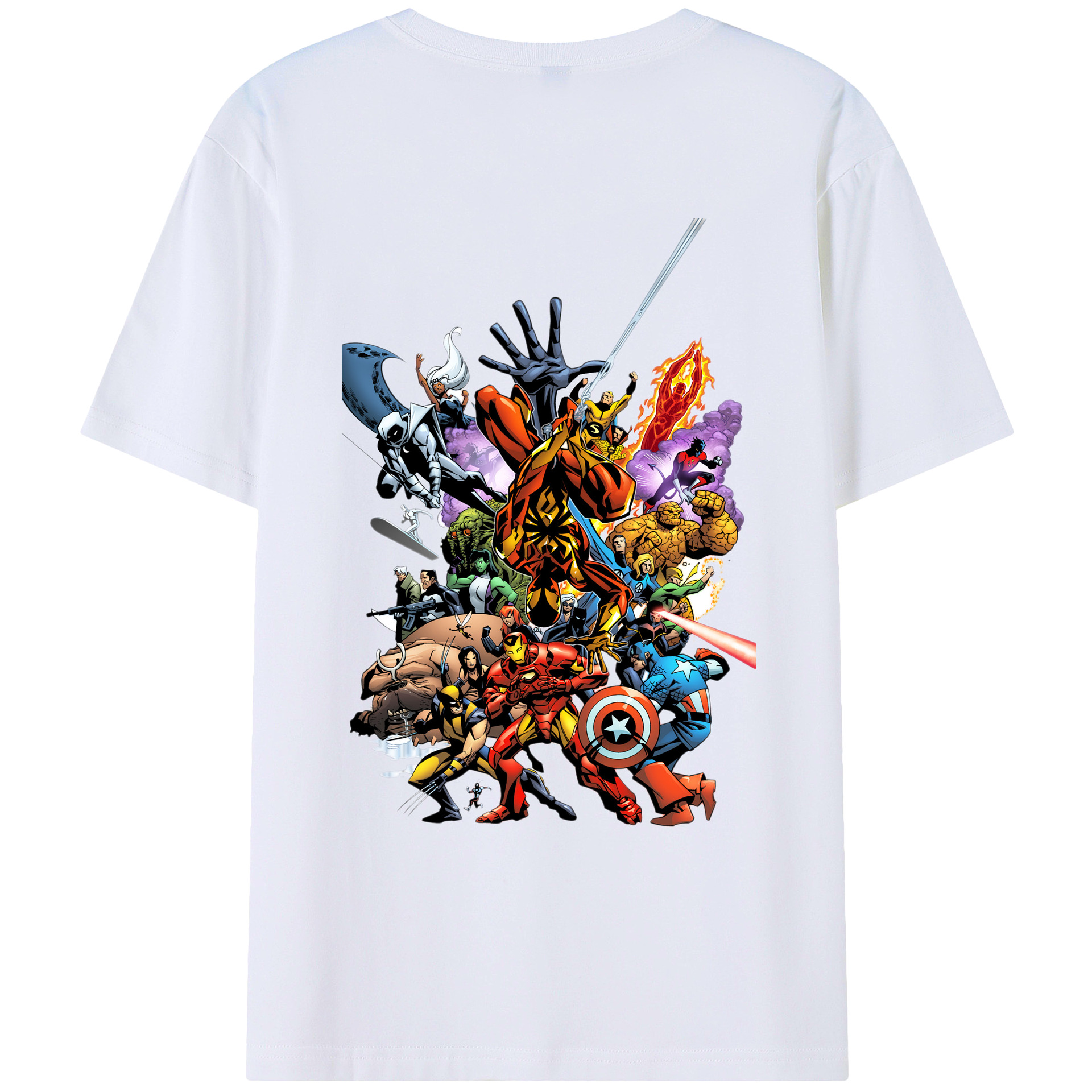 （画像用） アベンジャーズ The Avengers レディース半袖Tシャツ(バックプリント)