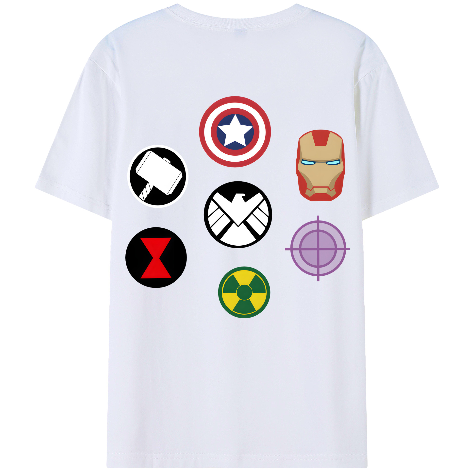 （画像用） アベンジャーズ The Avengers レディース半袖Tシャツ(バックプリント)
