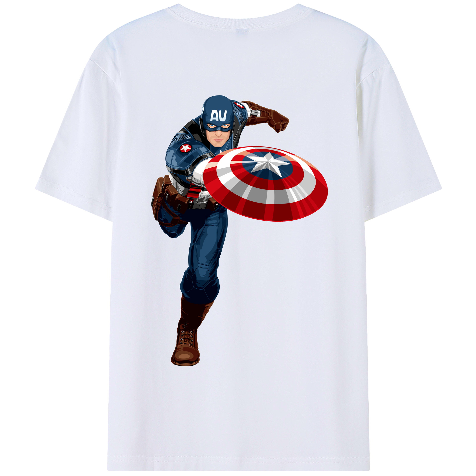 （画像用） アベンジャーズ The Avengers レディース半袖Tシャツ(バックプリント)