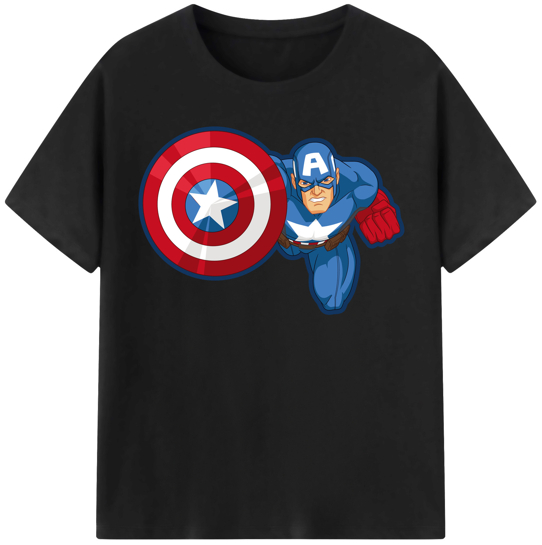 （画像用） アベンジャーズ The Avengers レディースカジュアルプリントTシャツ（綿100％）