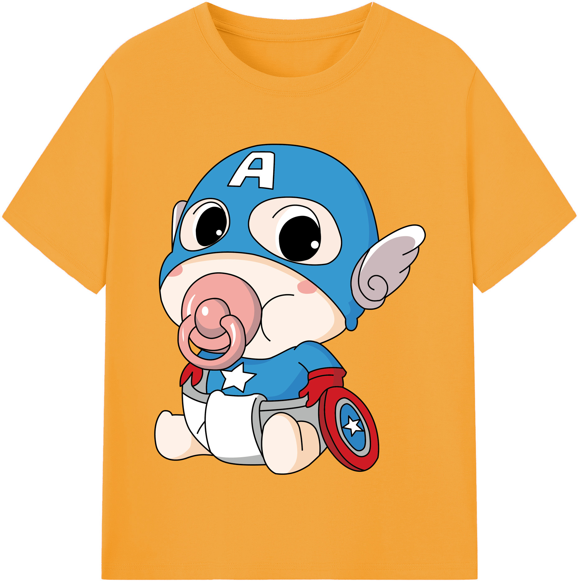 （画像用） アベンジャーズ The Avengers レディースカジュアルプリントTシャツ（綿100％）
