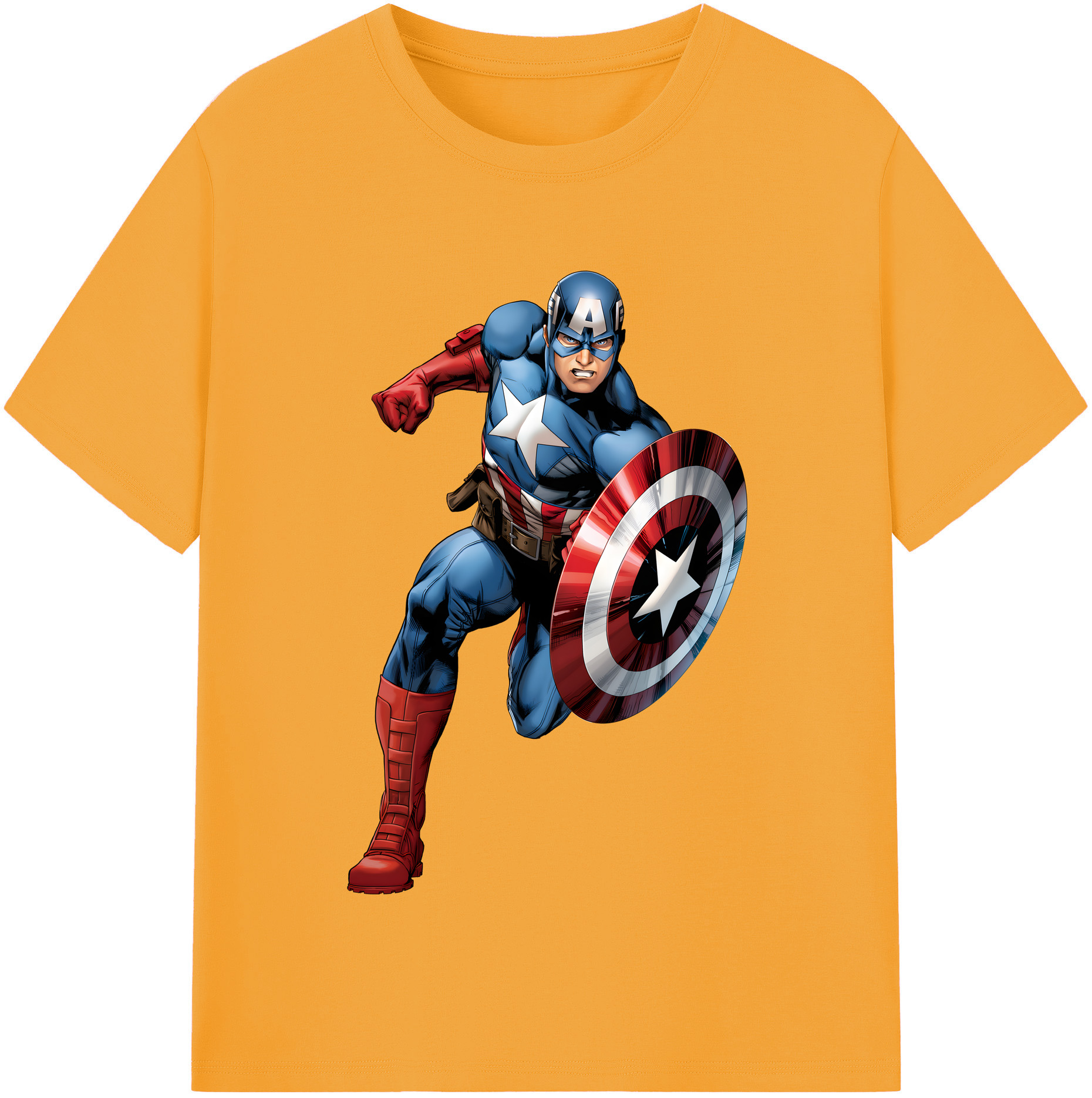 （画像用） アベンジャーズ The Avengers レディースカジュアルプリントTシャツ（綿100％）