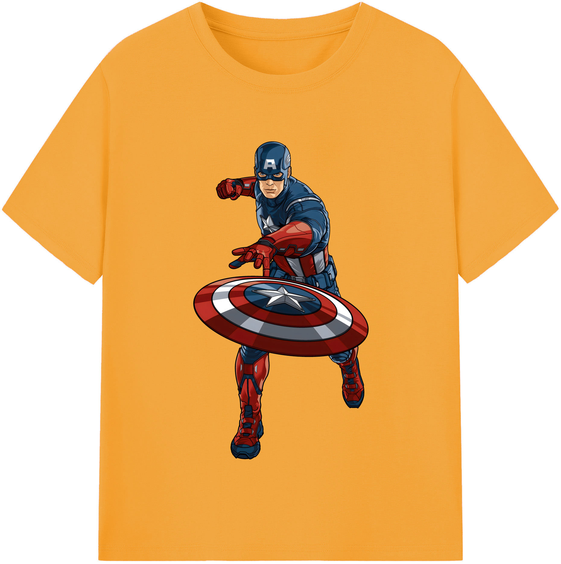 （画像用） アベンジャーズ The Avengers レディースカジュアルプリントTシャツ（綿100％）