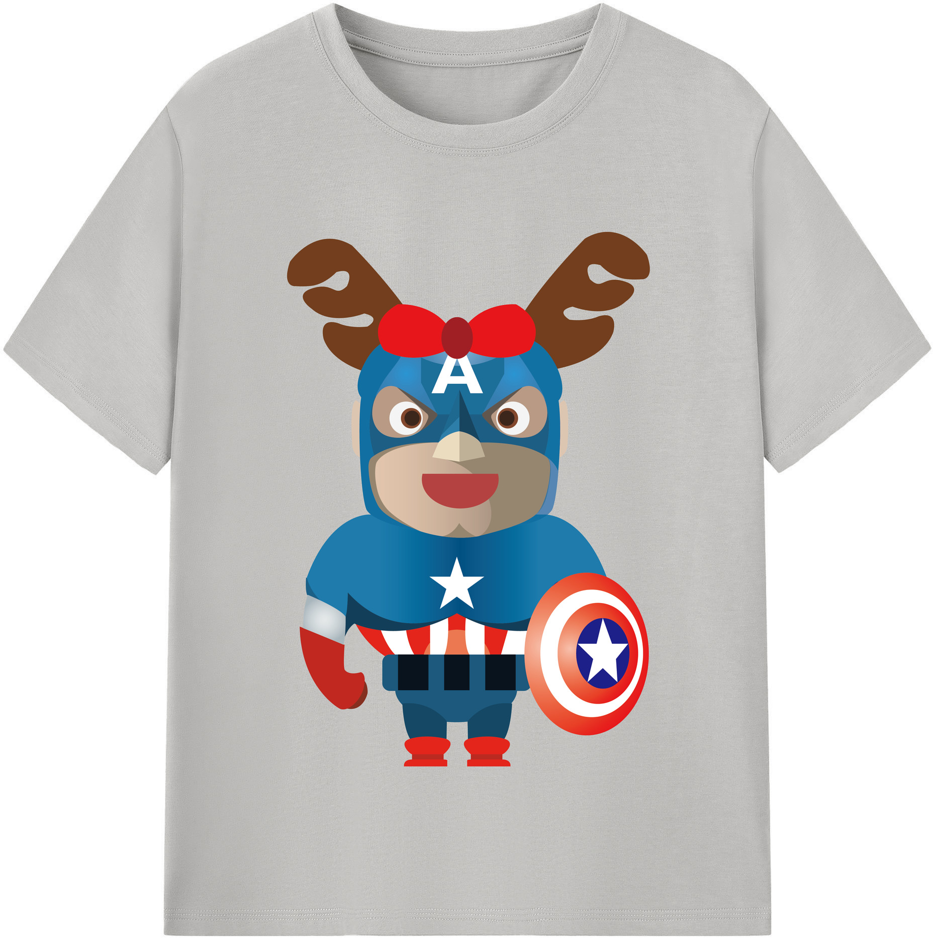 （画像用） アベンジャーズ The Avengers レディースカジュアルプリントTシャツ（綿100％）
