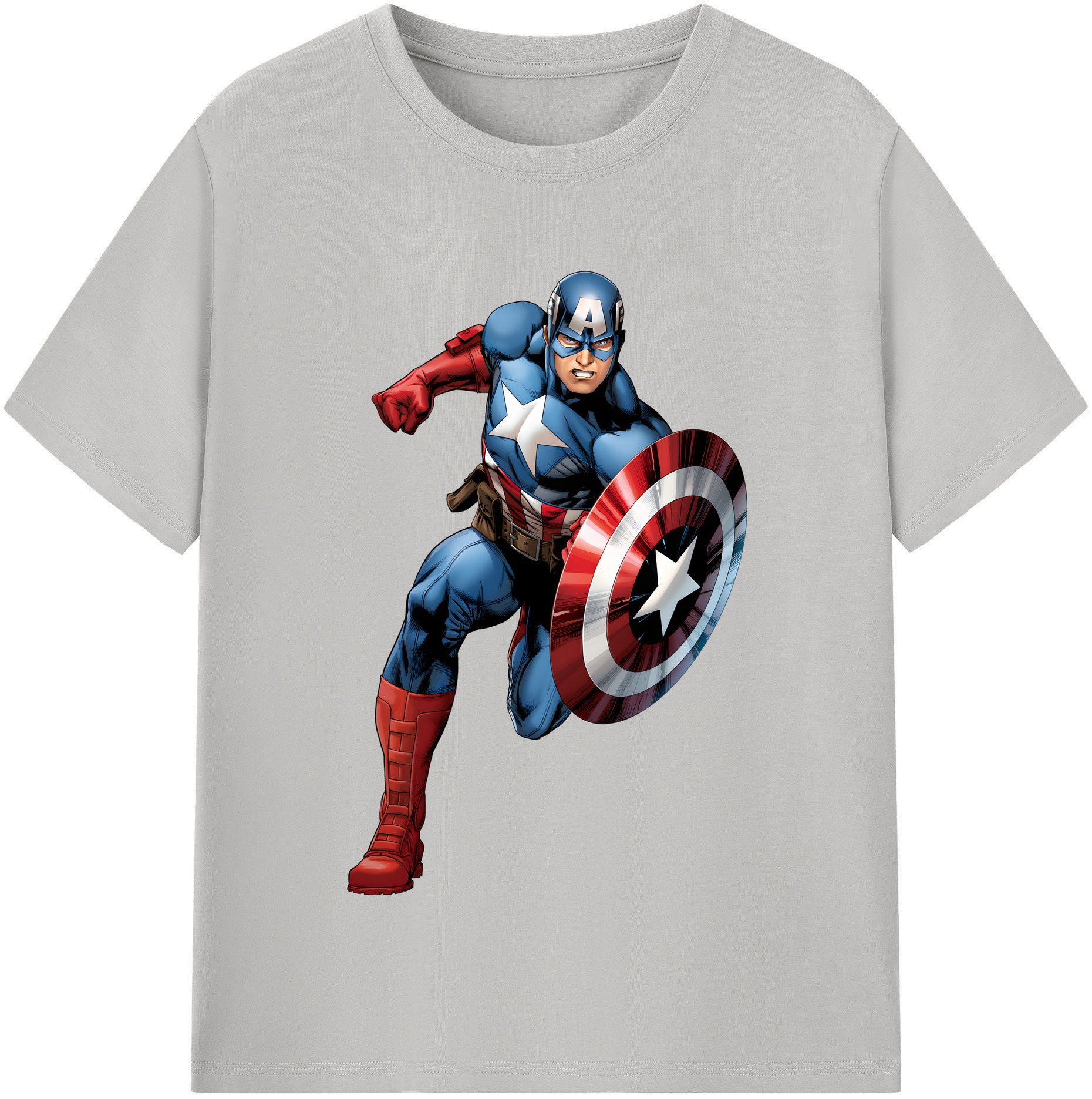 （画像用） アベンジャーズ The Avengers レディースカジュアルプリントTシャツ（綿100％）