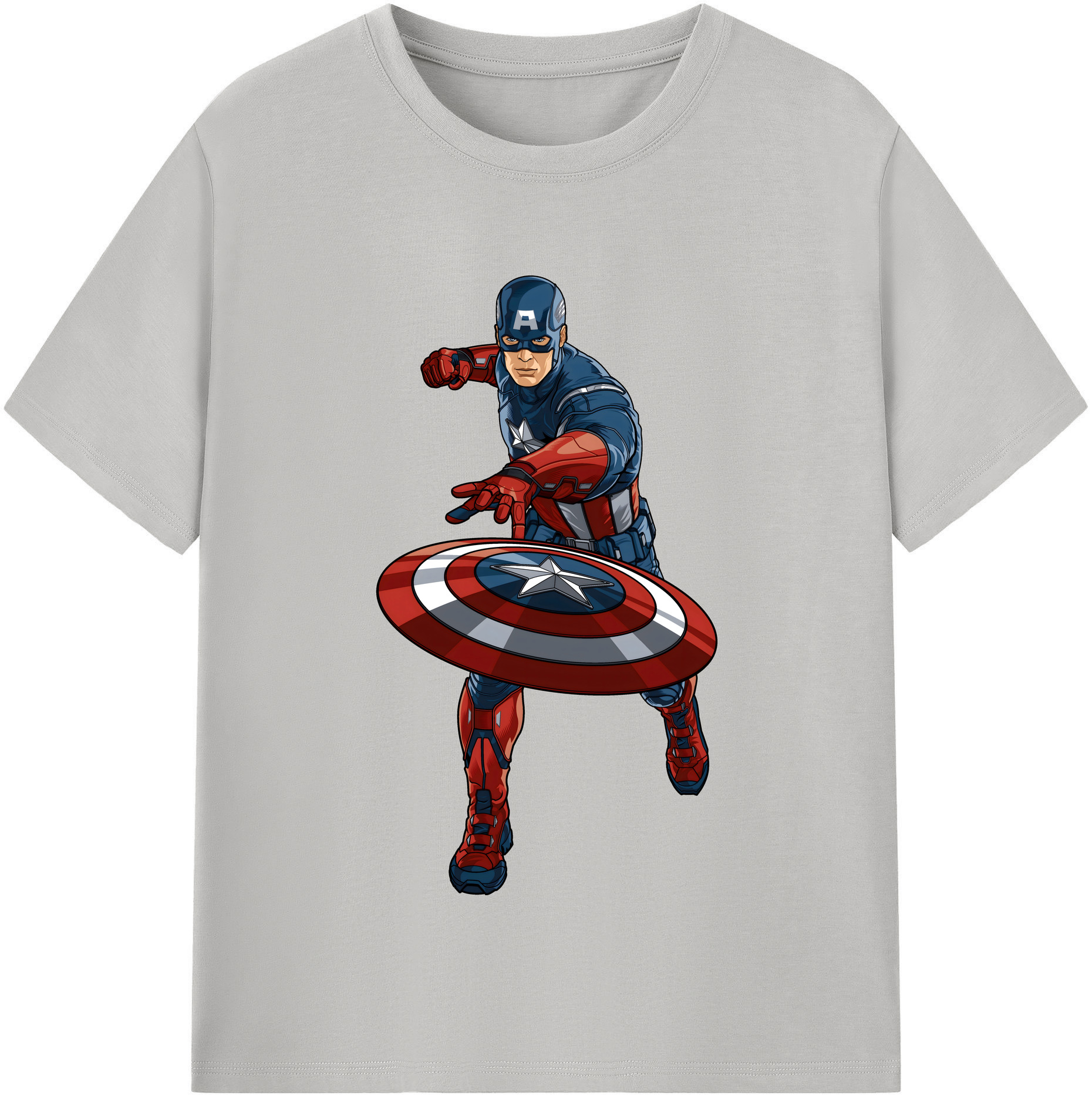 （画像用） アベンジャーズ The Avengers レディースカジュアルプリントTシャツ（綿100％）