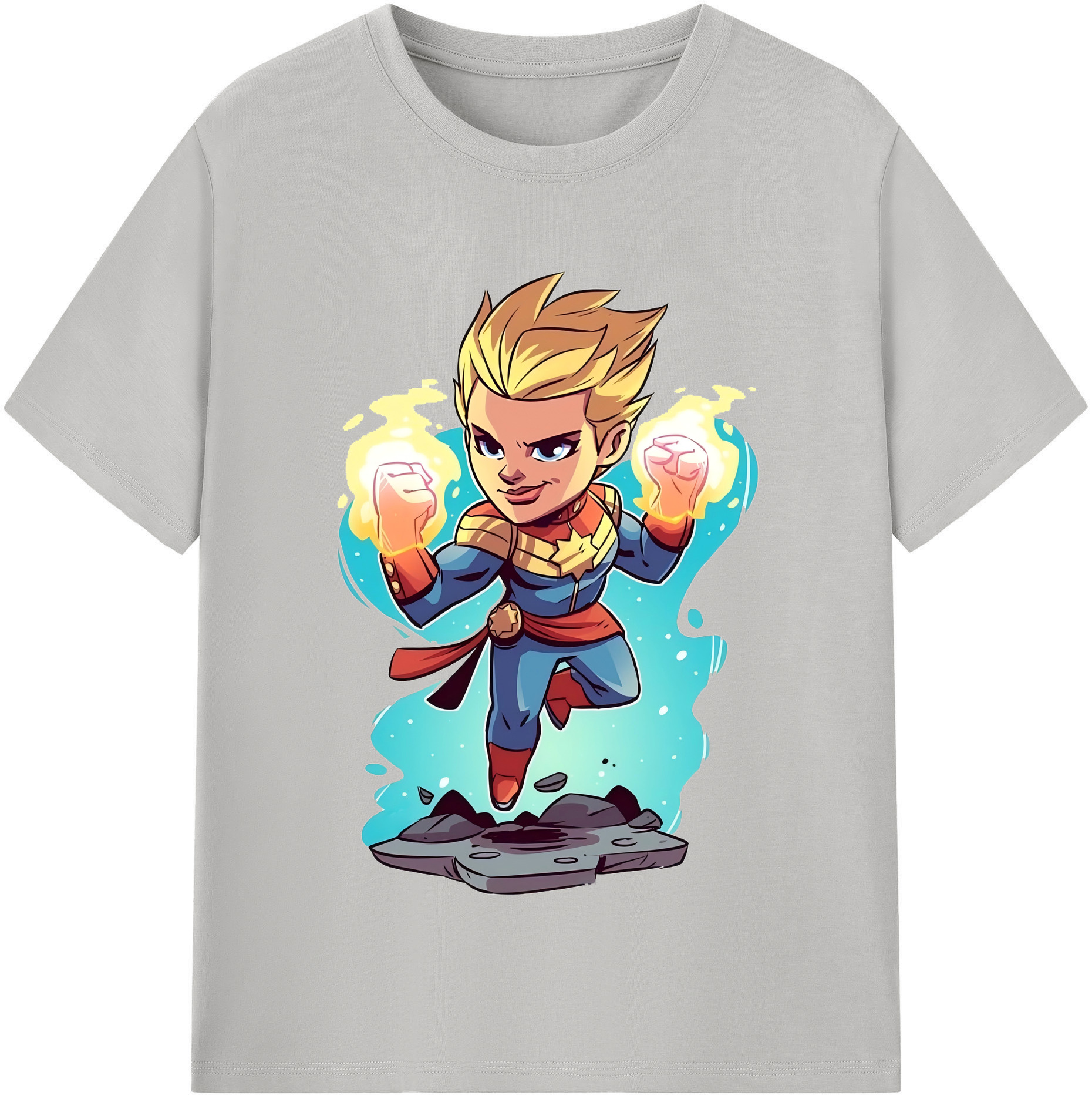 （画像用） アベンジャーズ The Avengers レディースカジュアルプリントTシャツ（綿100％）