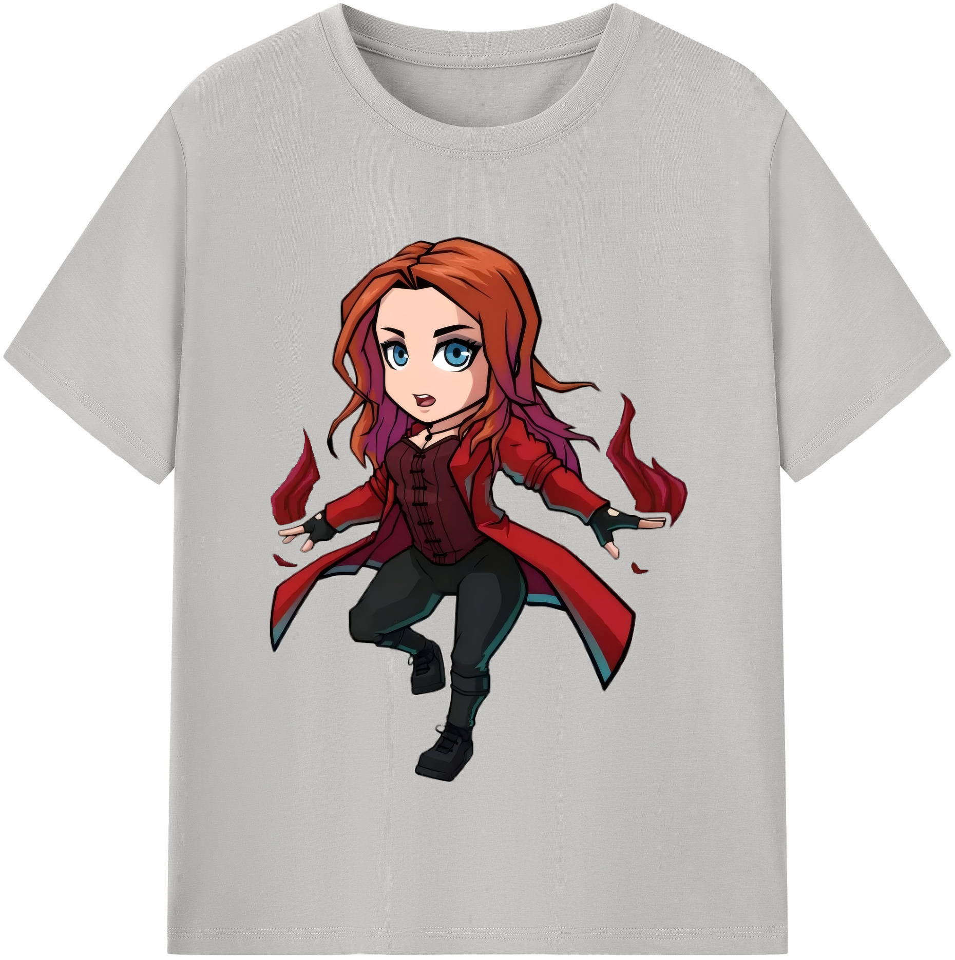 （画像用） アベンジャーズ The Avengers レディースカジュアルプリントTシャツ（綿100％）
